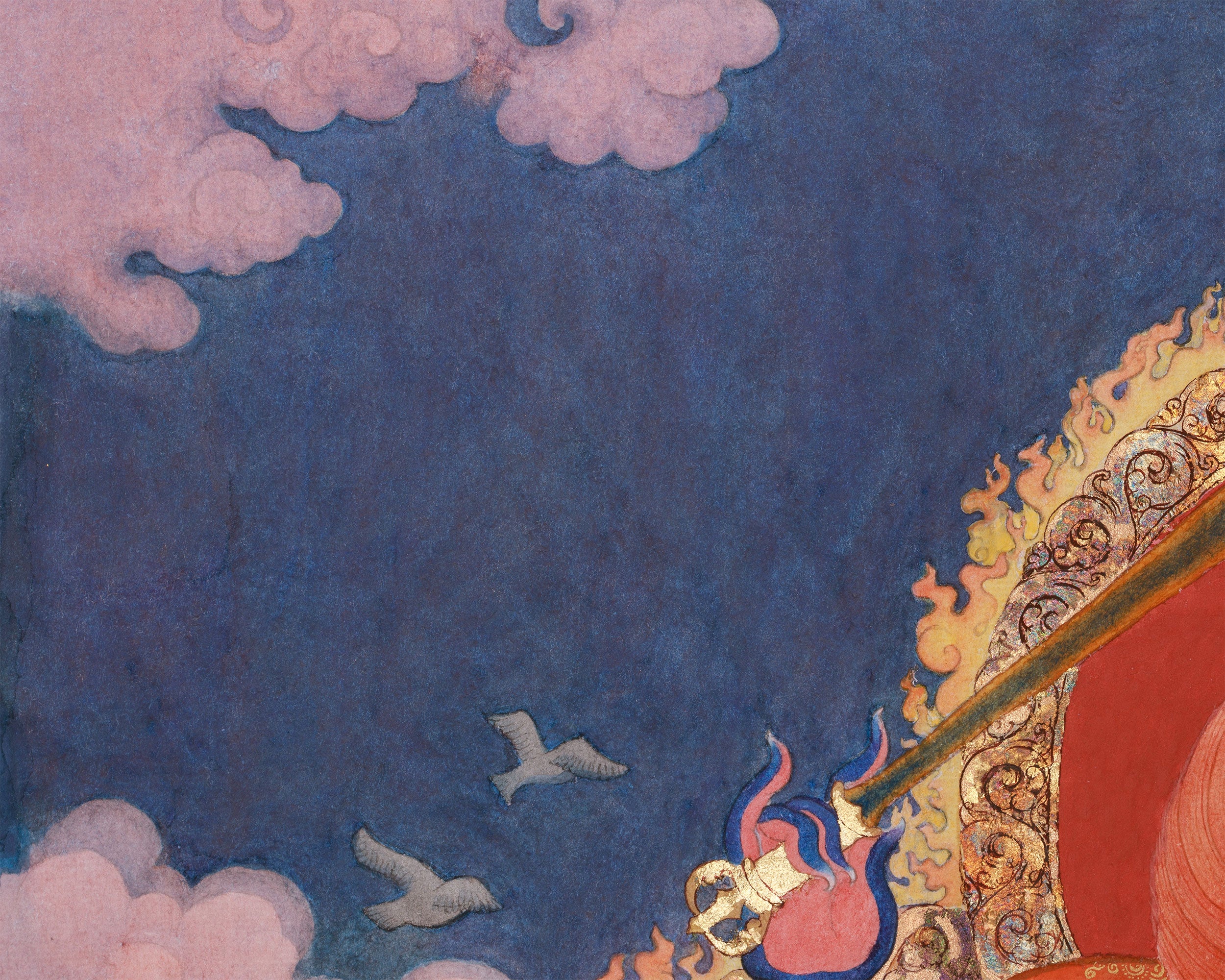 Chaturbhuja Mahakala Canvas Print | Wrathful Protector Deity