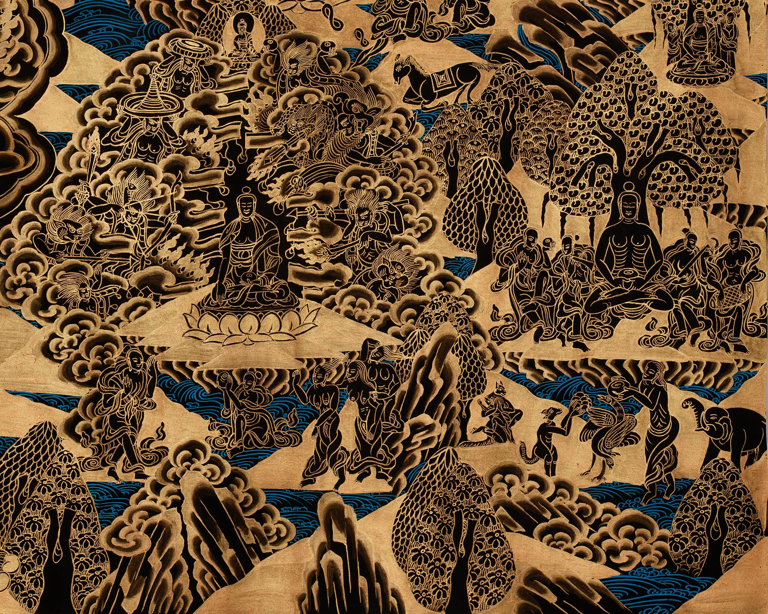 Buddha’s Life Story Thangka | A Timeless Representation of Spiritual Transformation