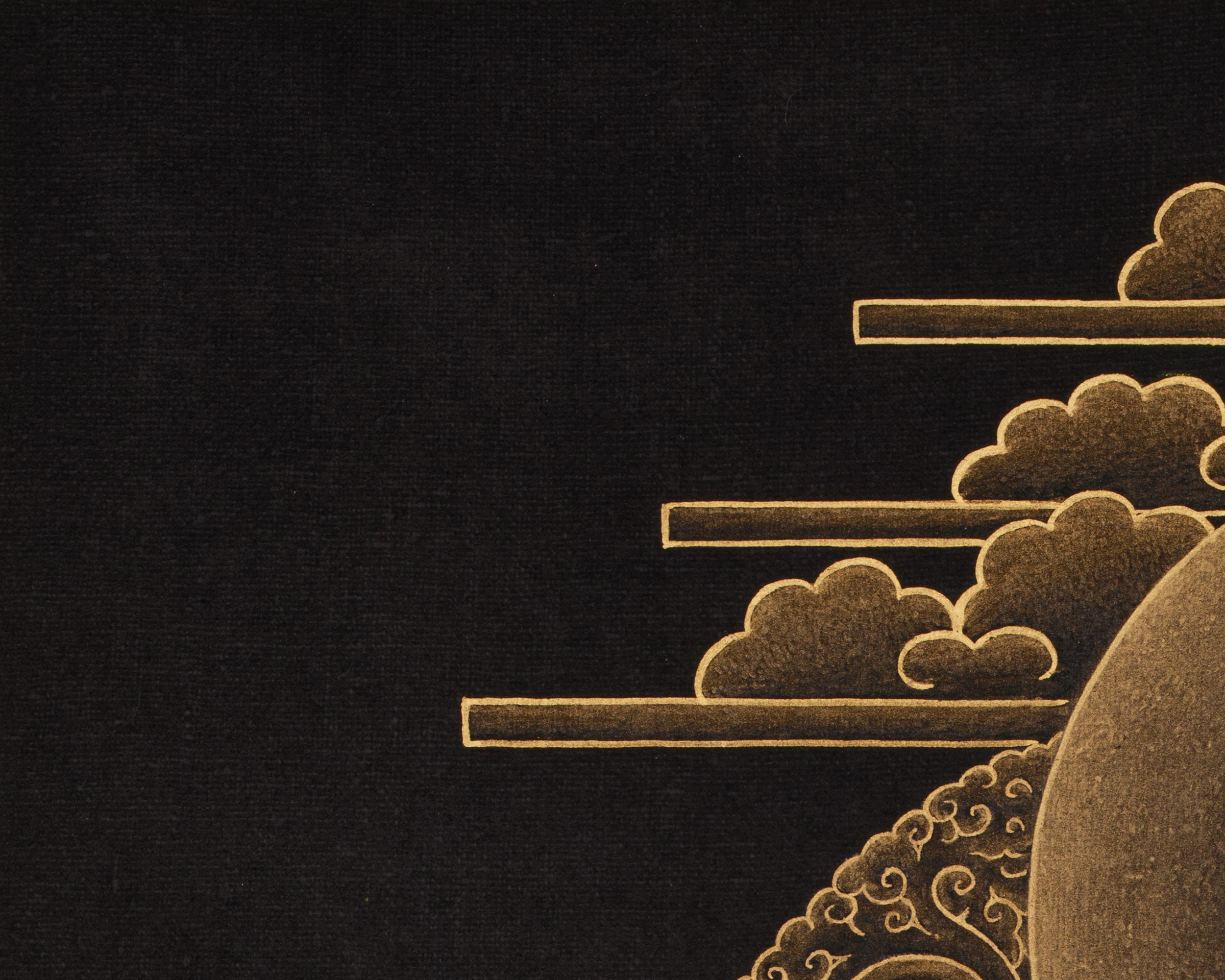 Kshitigarbha Bodhisattva Thangka | The Protector of Souls and the Earth