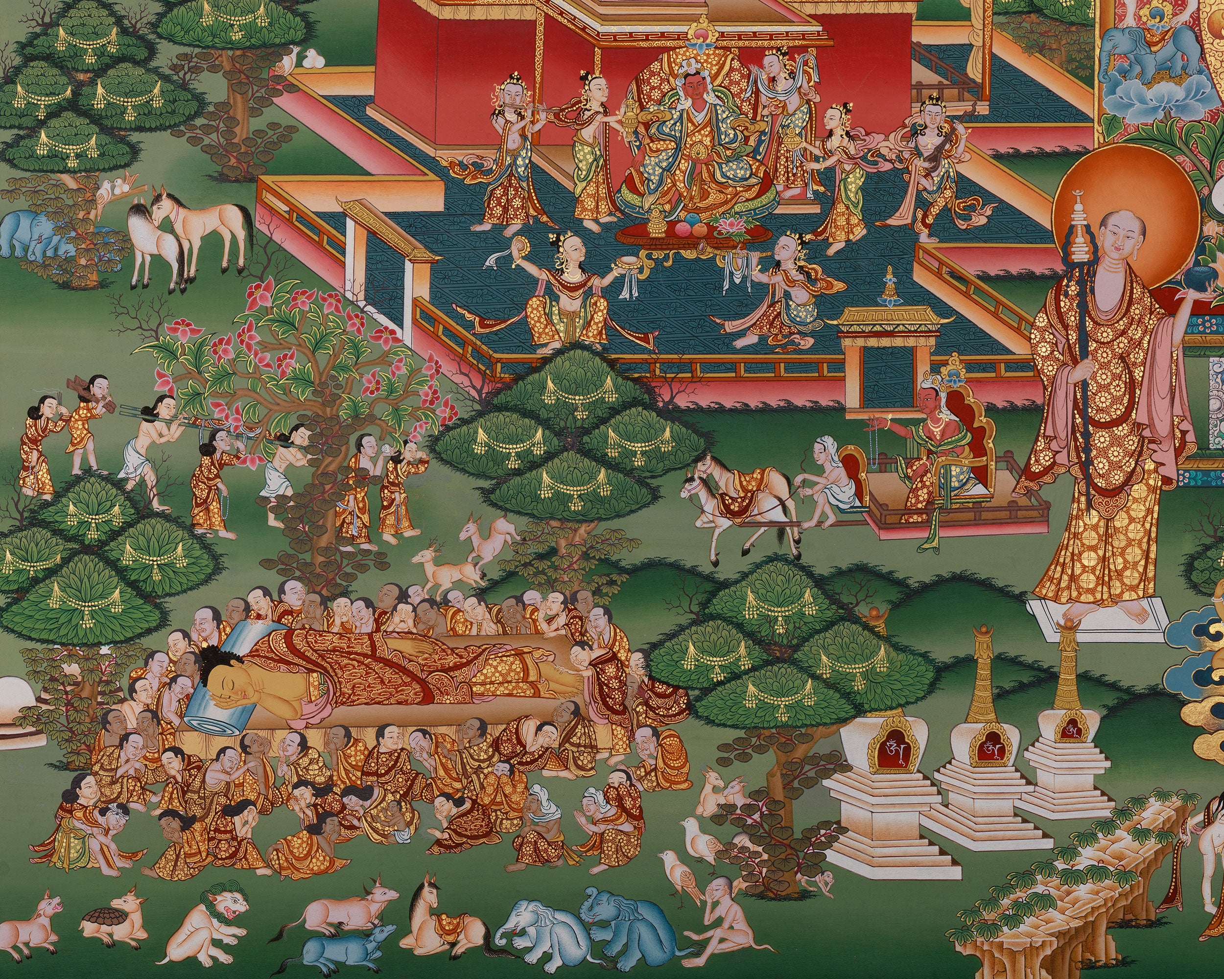 Buddha Life Story Canvas Print | Buddha's Journey to Enlightenment