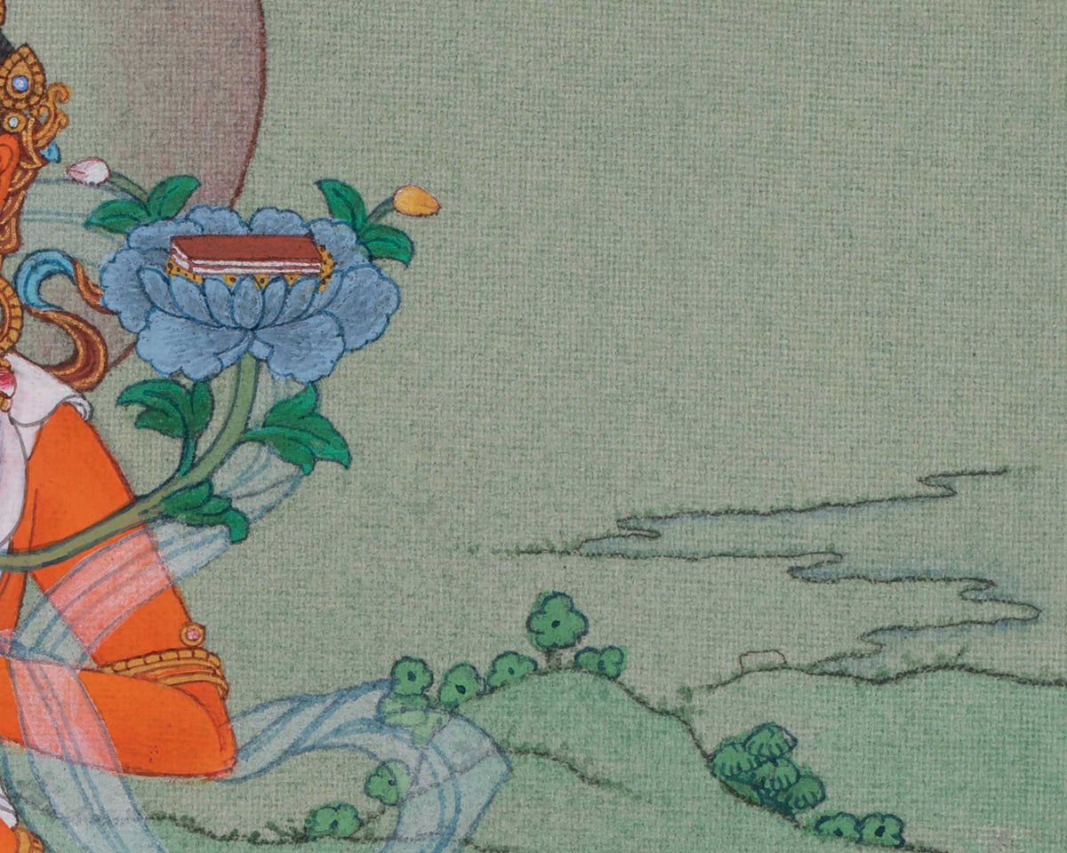 Manjushri Tibetan Art | Bodhisattva Of Supreme Wisdom