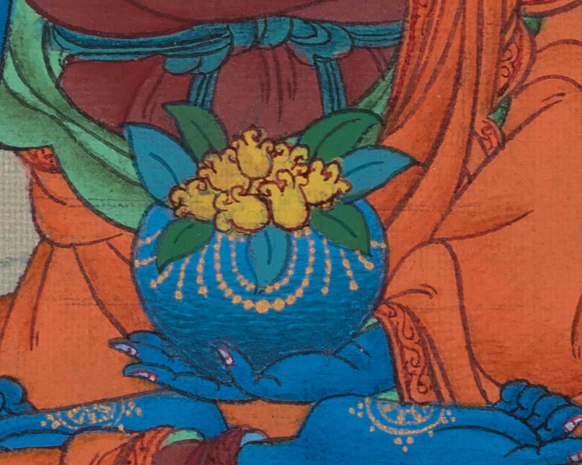 Bhaisajyaguru Artwork | Represents Holistic Healing, And Supreme Compassion