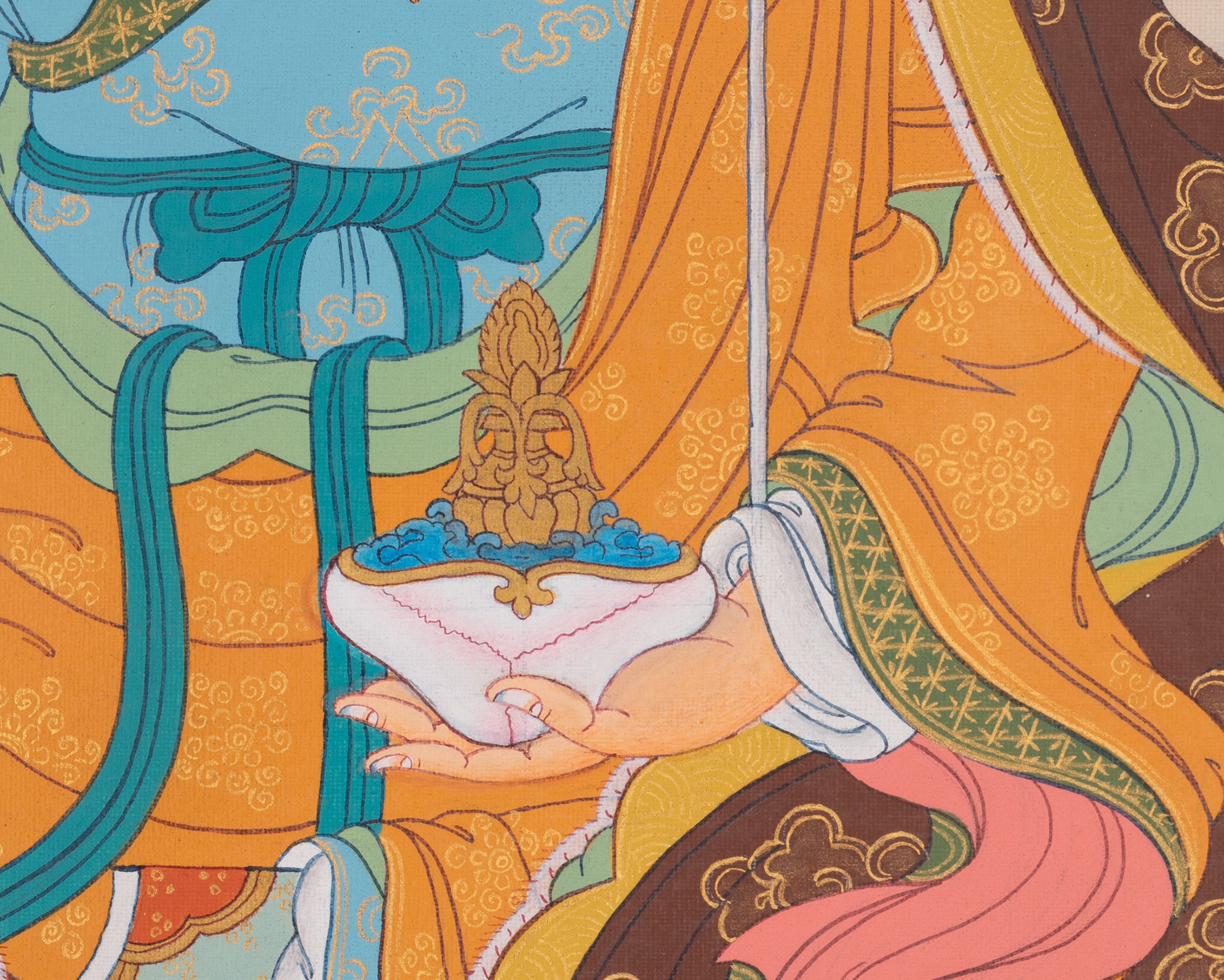 Wisdom Deity Guru Rinpoche Thangka | Precious Master | Second Buddha