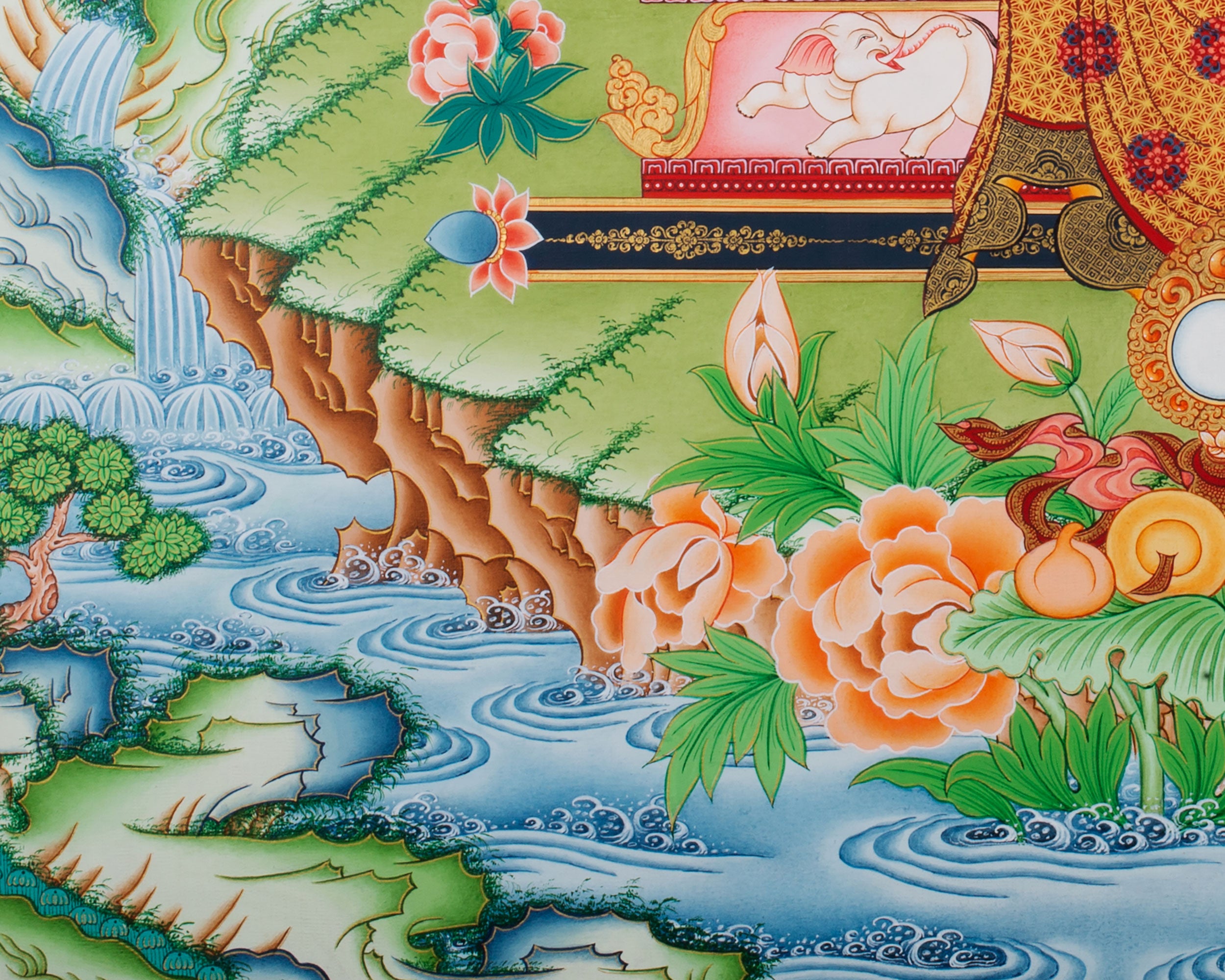 Eri Style Bhaisajyaguru Healing Artwork | Rare Exclusive Painting