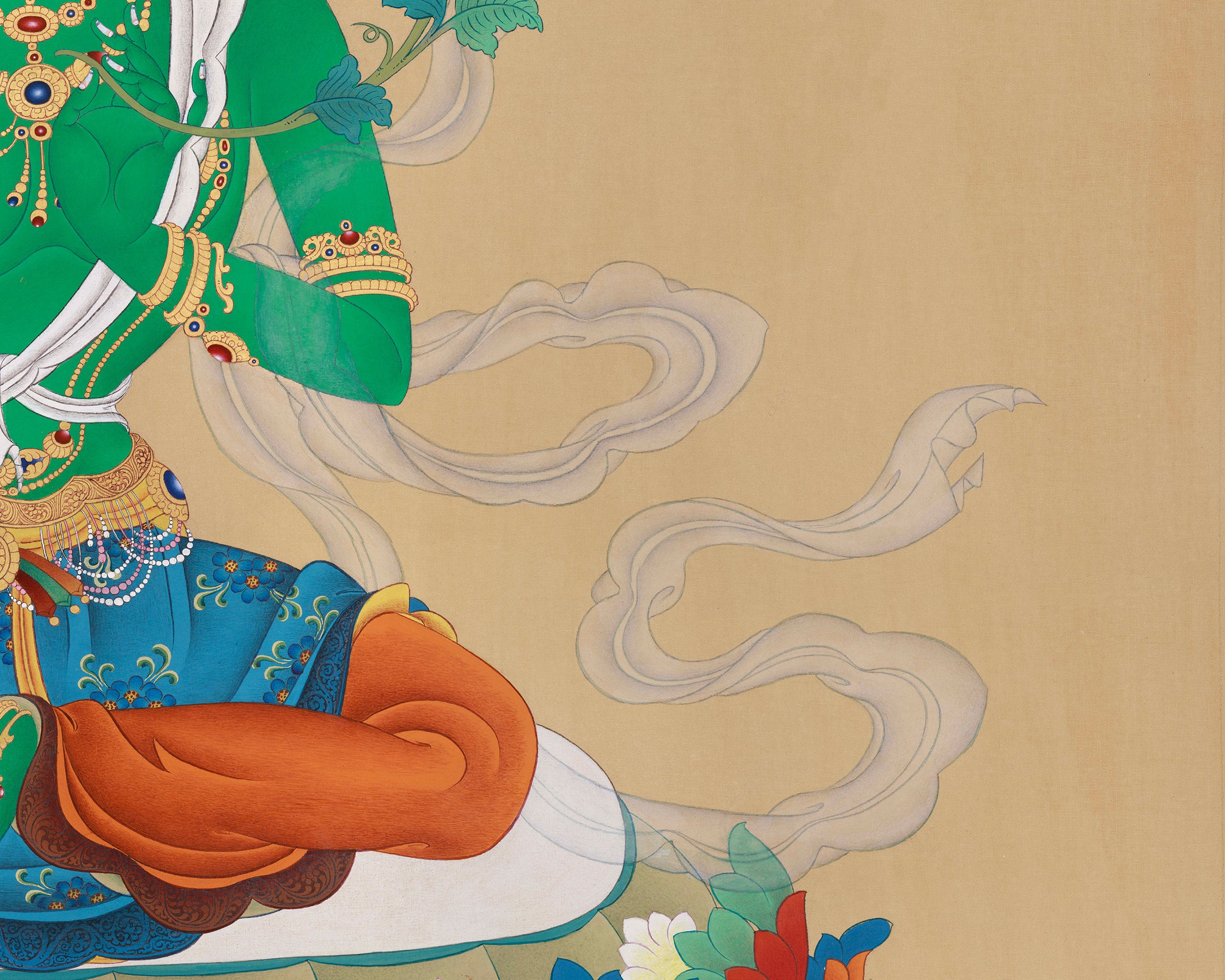 Compassionate Goddess Shyama Tara | The Divine Mother of Compassion and Fearless Protection in Large Format