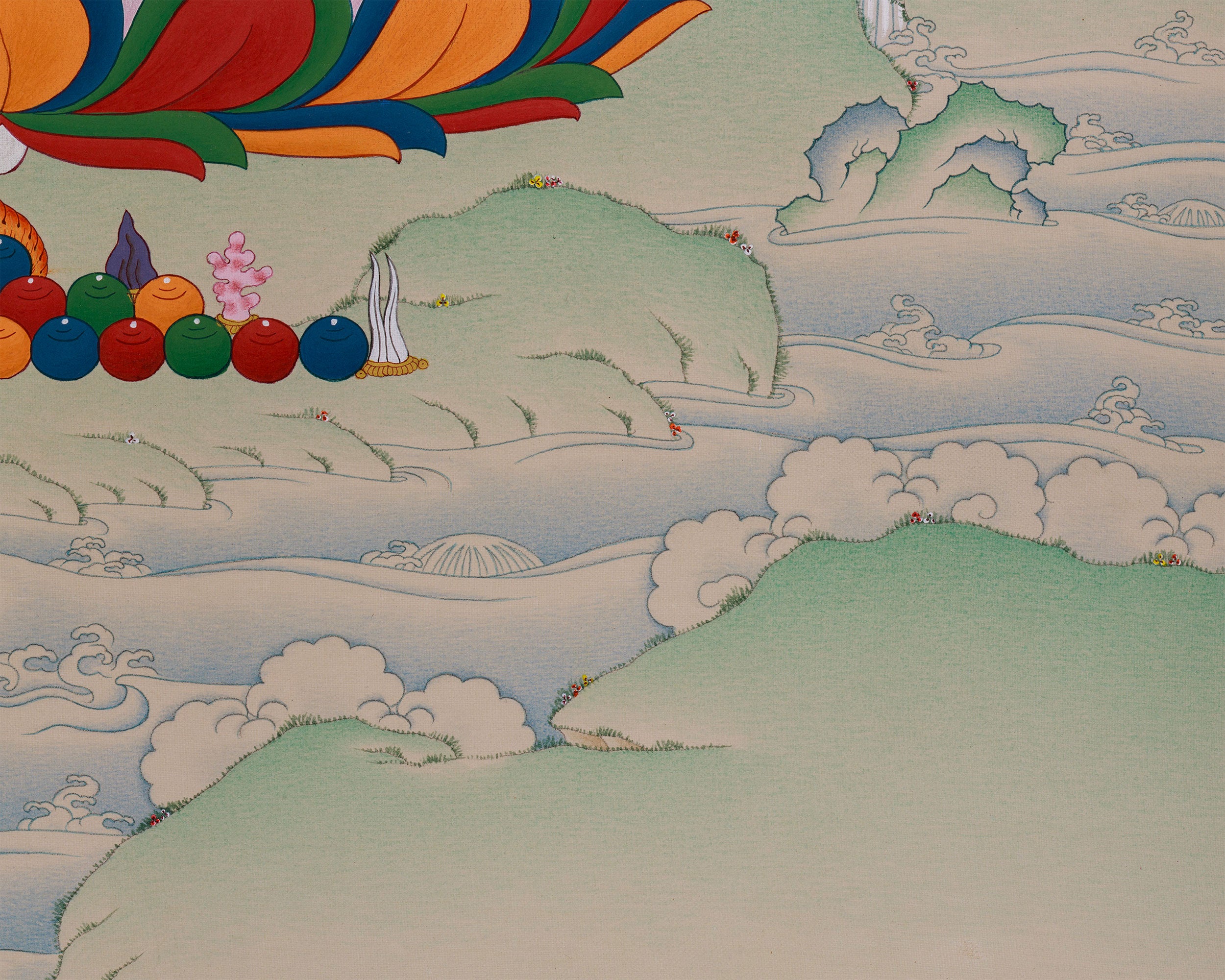 Lapis Lazuli Medicine Buddha Thangka | Buddha For Health and Protection