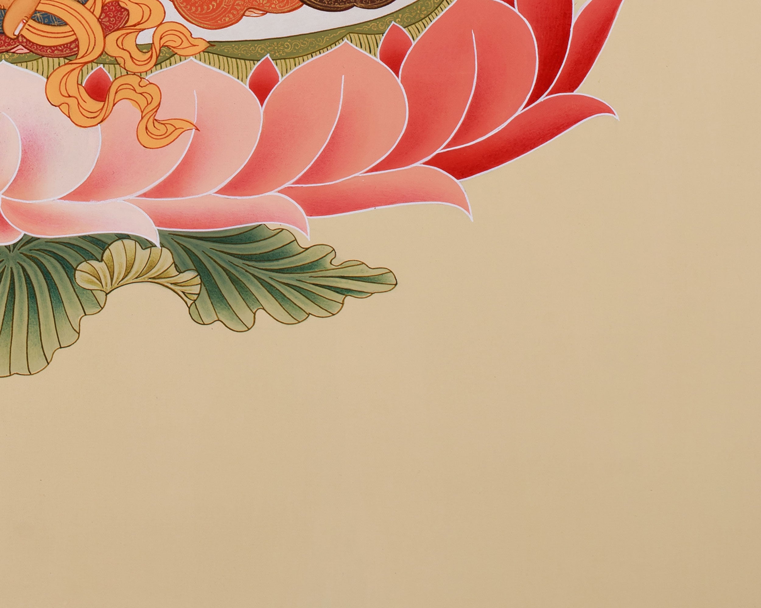 Kubera Deity Dzambhala Thangka | Tibetan Wealth Deity Art