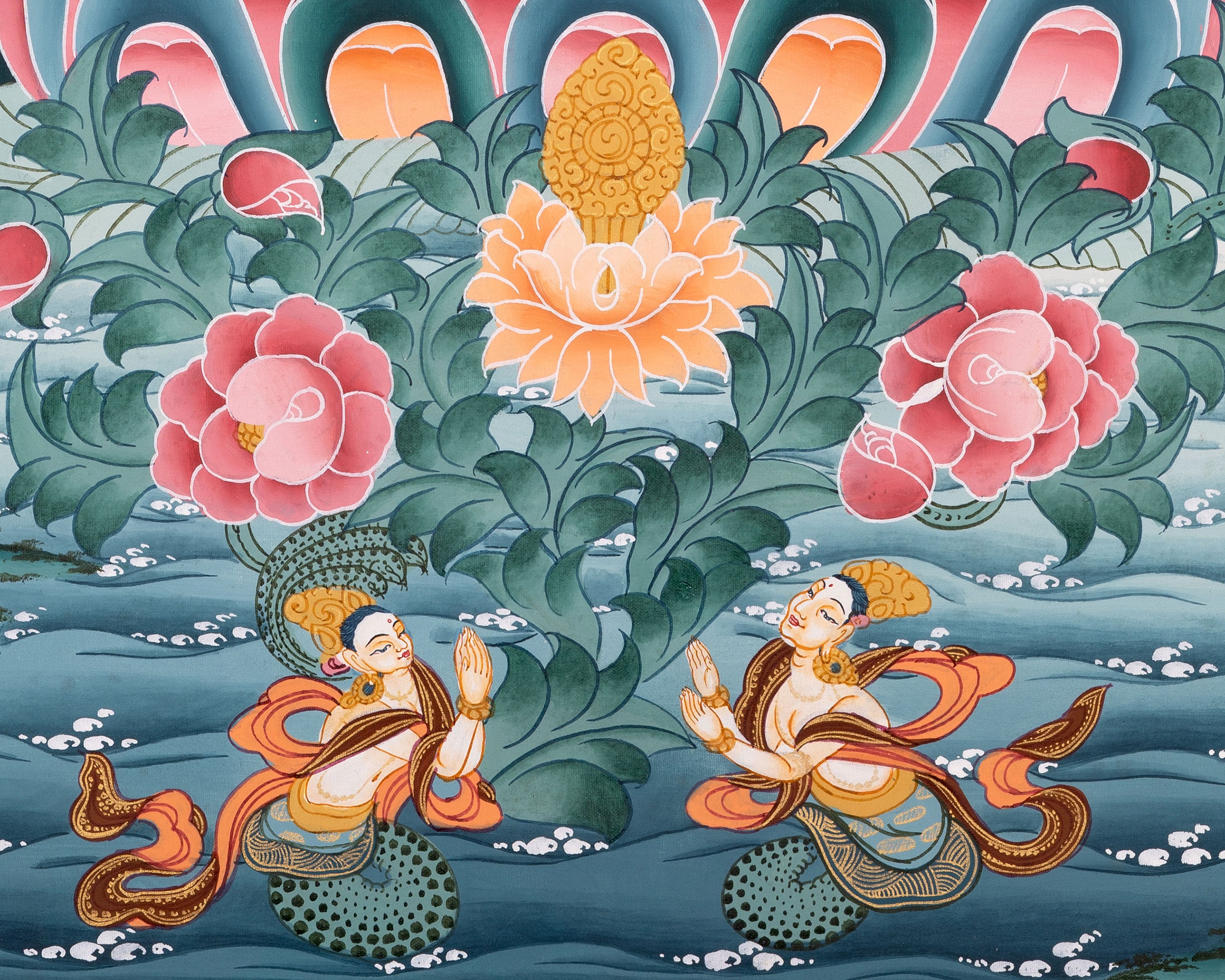 1000 Armed Avalokitsevara | Religious Buddhist Thangka | Wall Decors