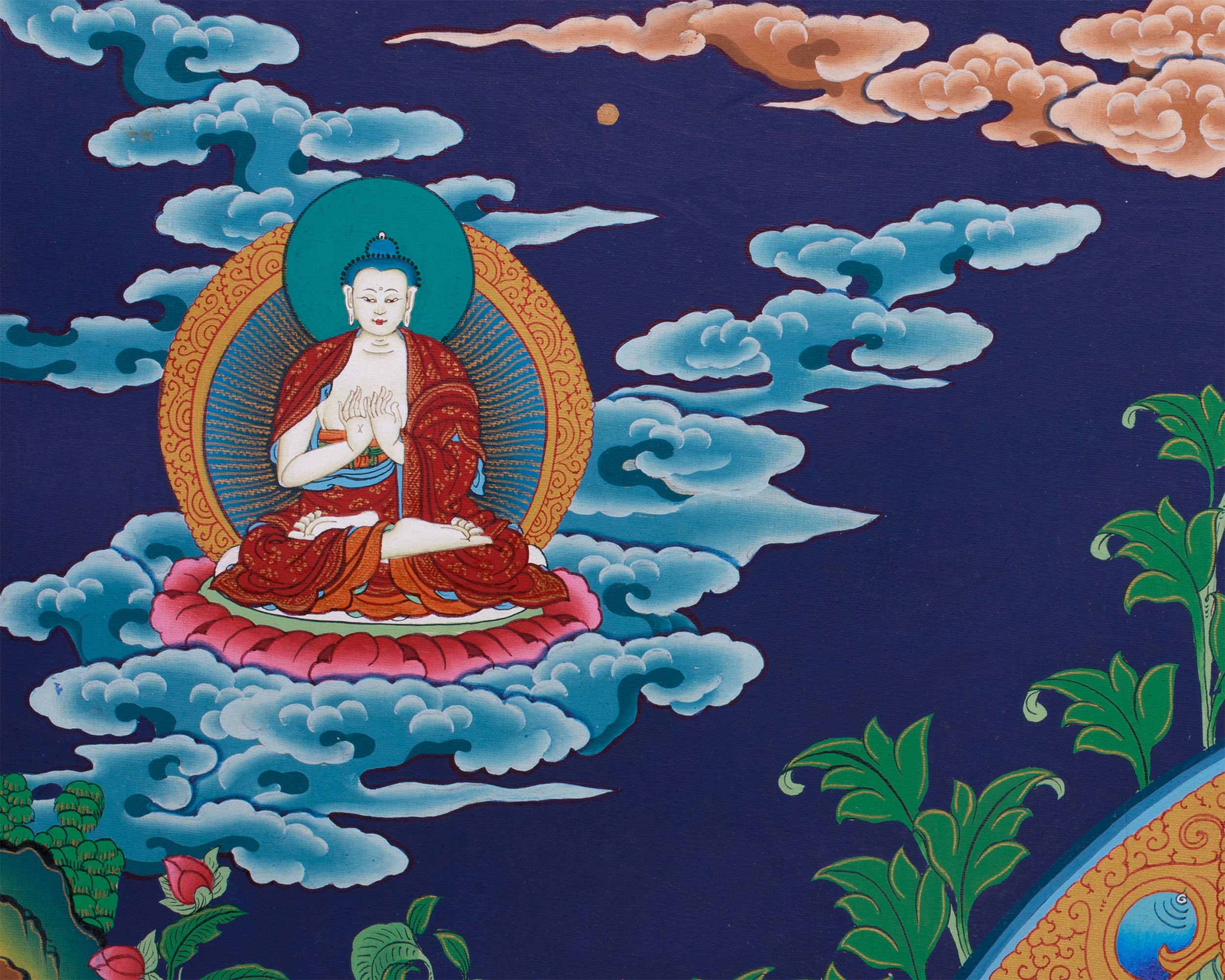 Historical Gautama Buddha Thangka | Founder of Buddhism