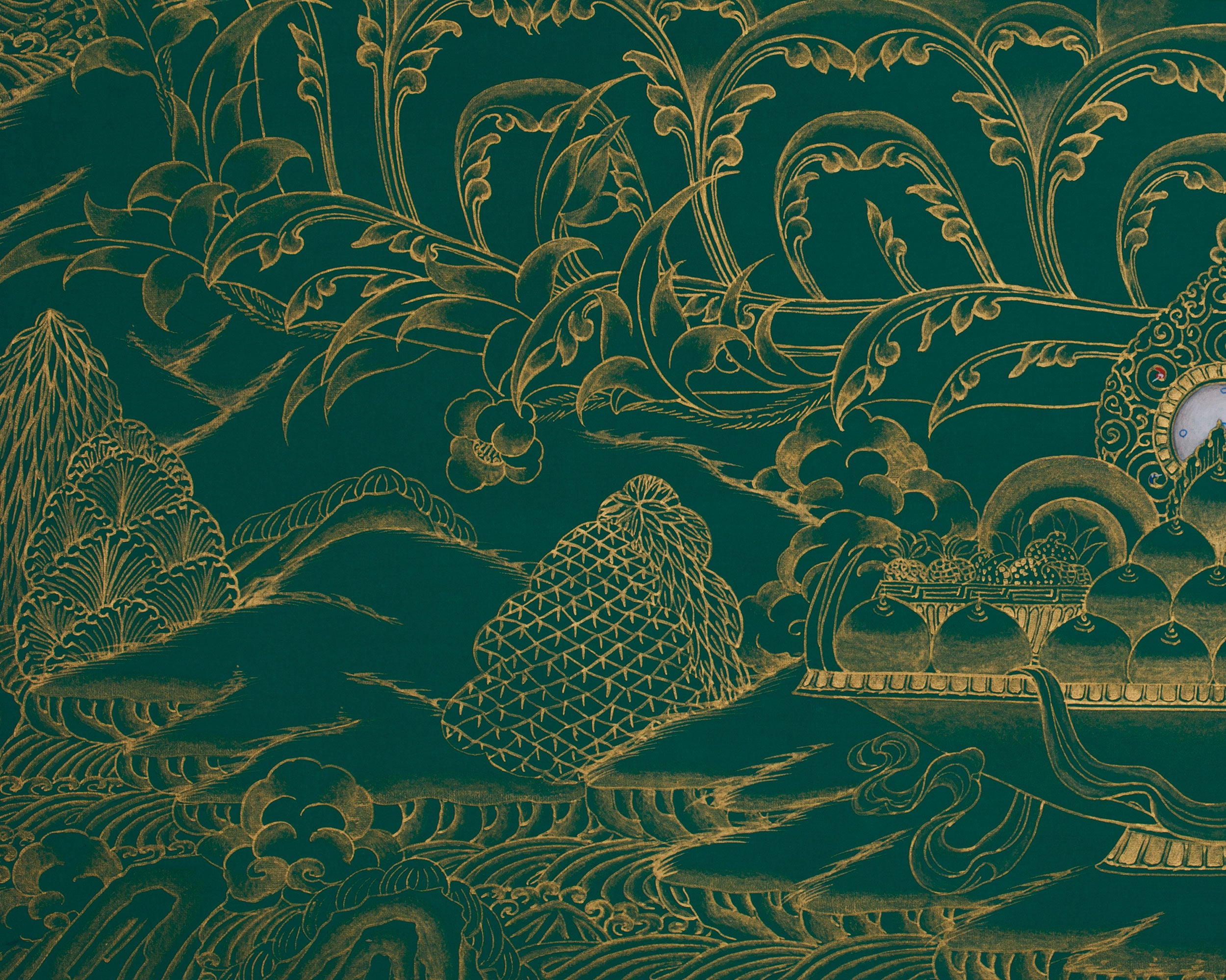 Traditional Shakyamuni Buddha Artwork | Sacred Thangka of Peace and Enlightenment