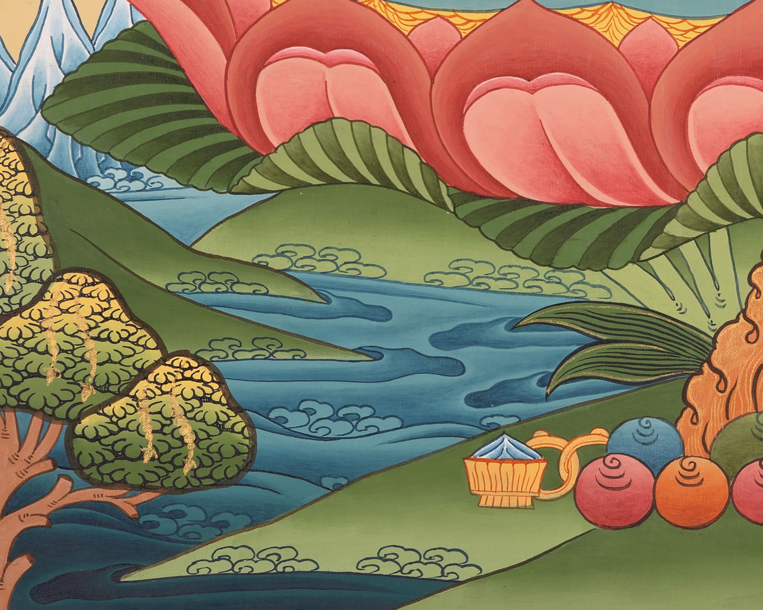 Bhaisajyaguru Thangka | Medicine Buddha | Wall Decors