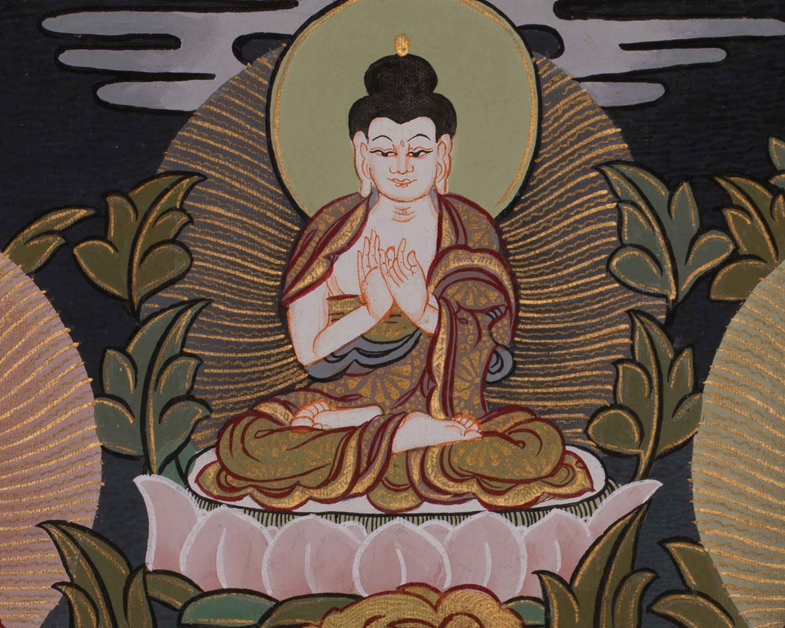 Spiritual Thangka Of 1000 Armed Chenrezig | Avalokiteshvara | Meditation Art