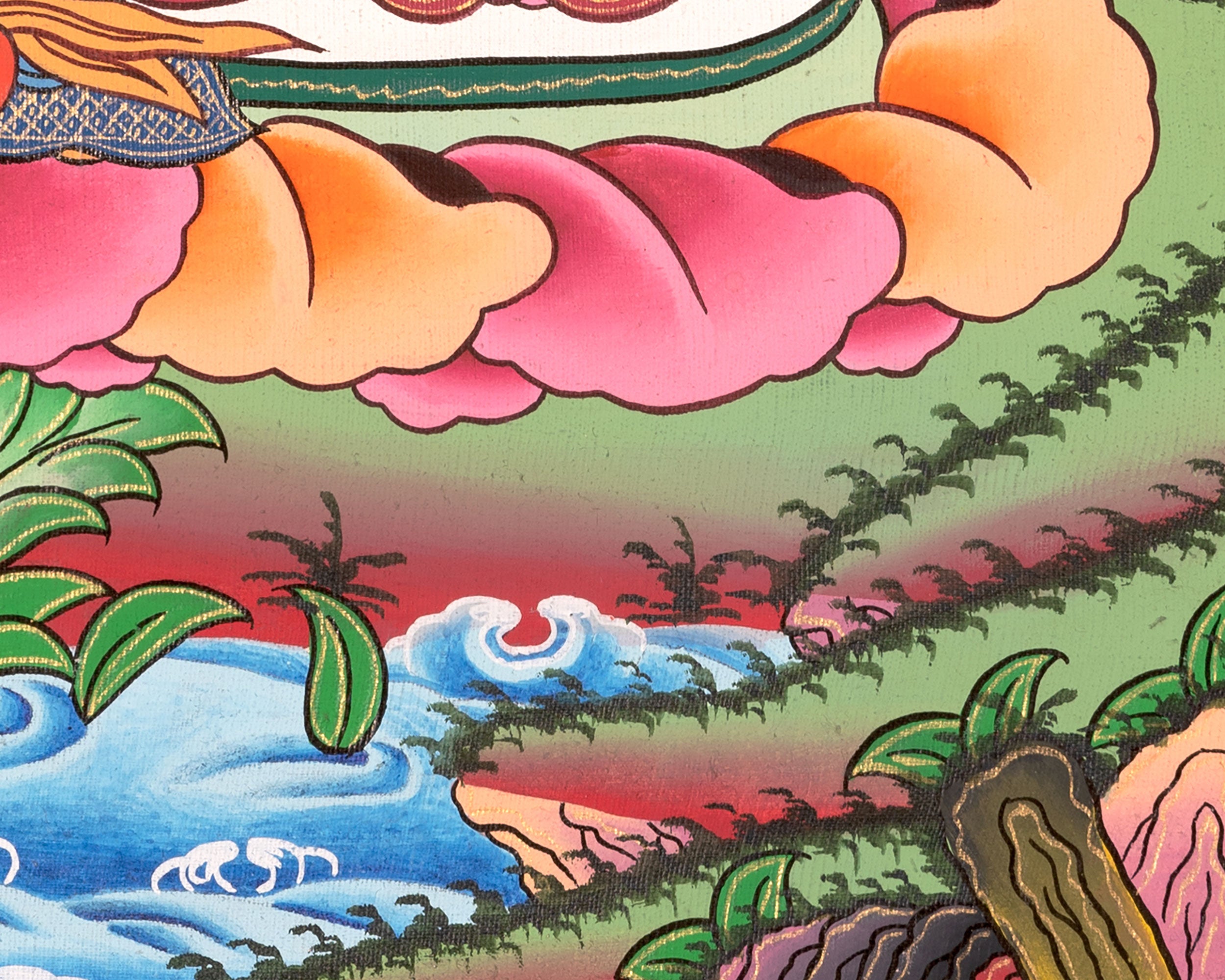 Wealth Buddha Dzambhala | Thangka for Prosperity and Abundance