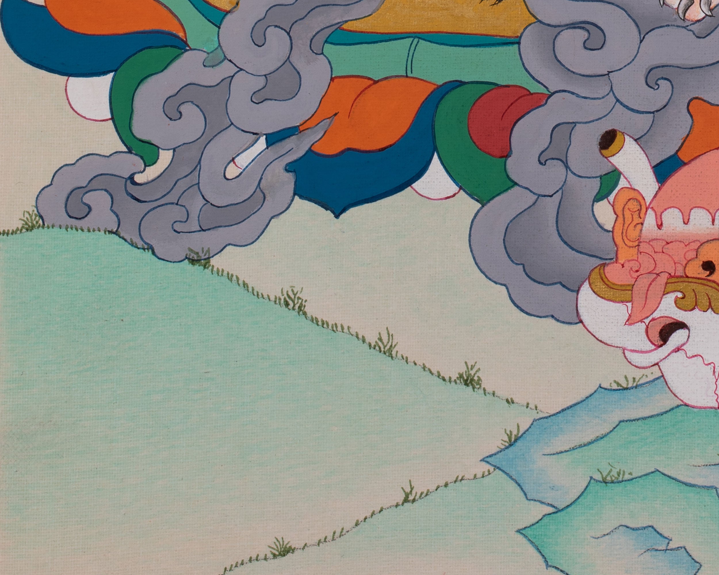 Dorje Drollo Tibetan Art | Sacred Protector of Vajrayana Buddhism | Spiritual Gift