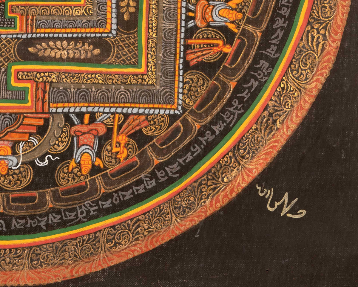 Mantra Mandala Thangka |  Wall Decoration Painting