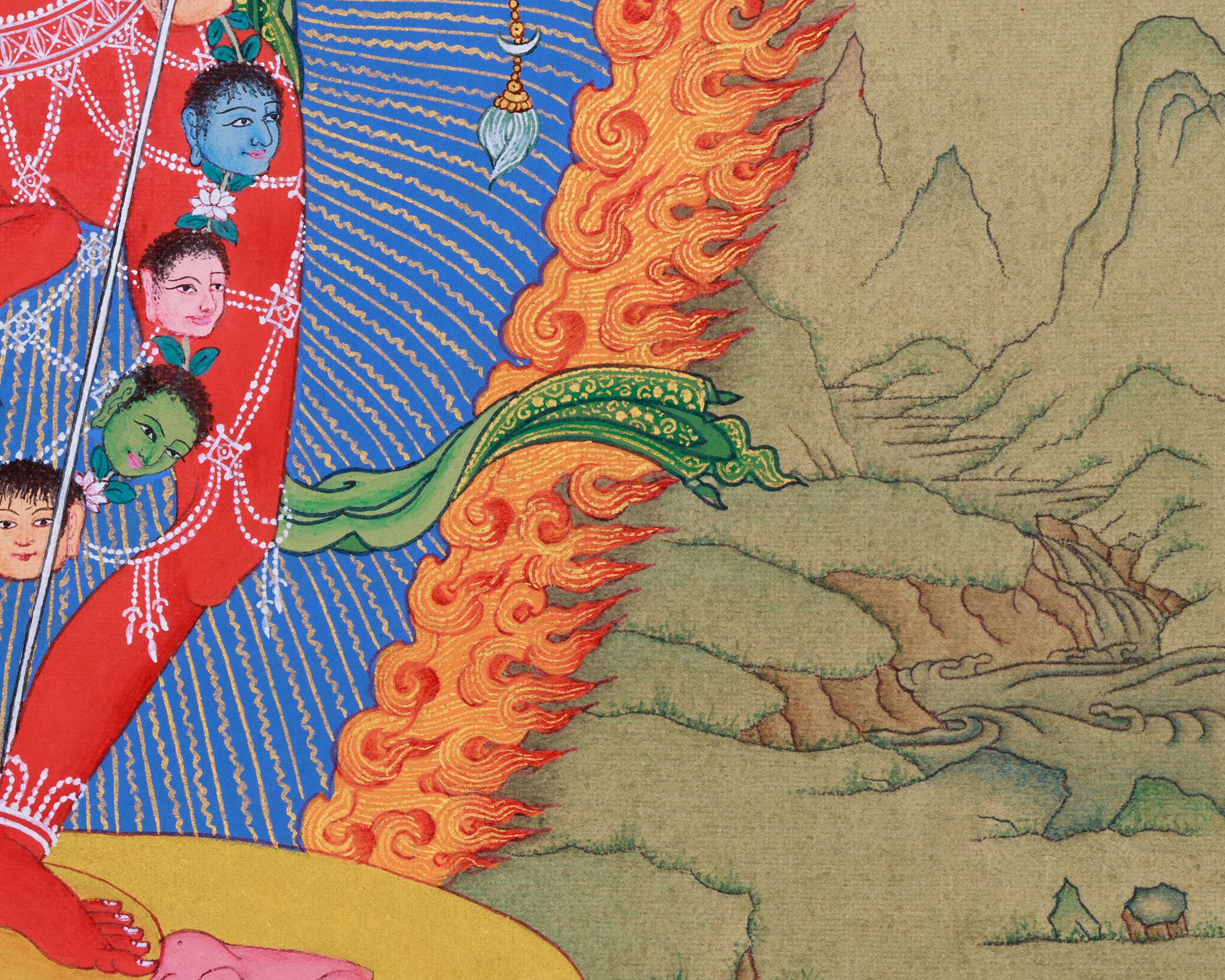 Small Vajrabarahi, Wrathful Vajrayogini Thangka