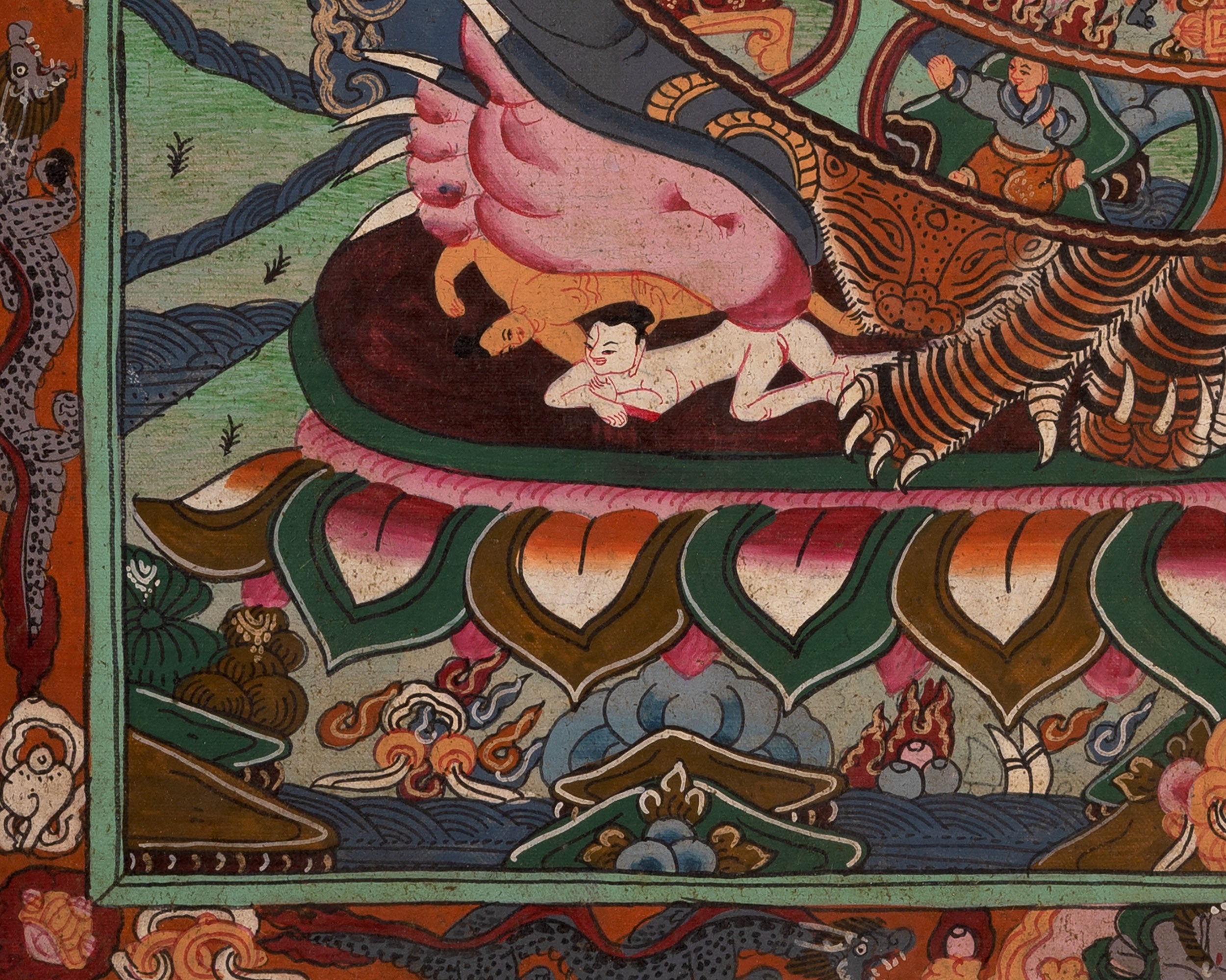 Wheel of Life Thangka | Oil Varnished Painting | Wall Decors