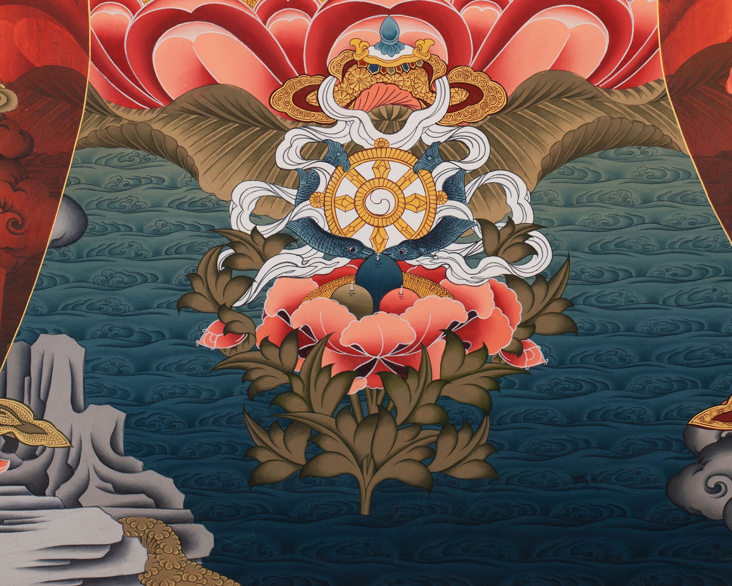 Large Arya Tara Tibetan Thangka | Mother Of Compassion And Wisdom