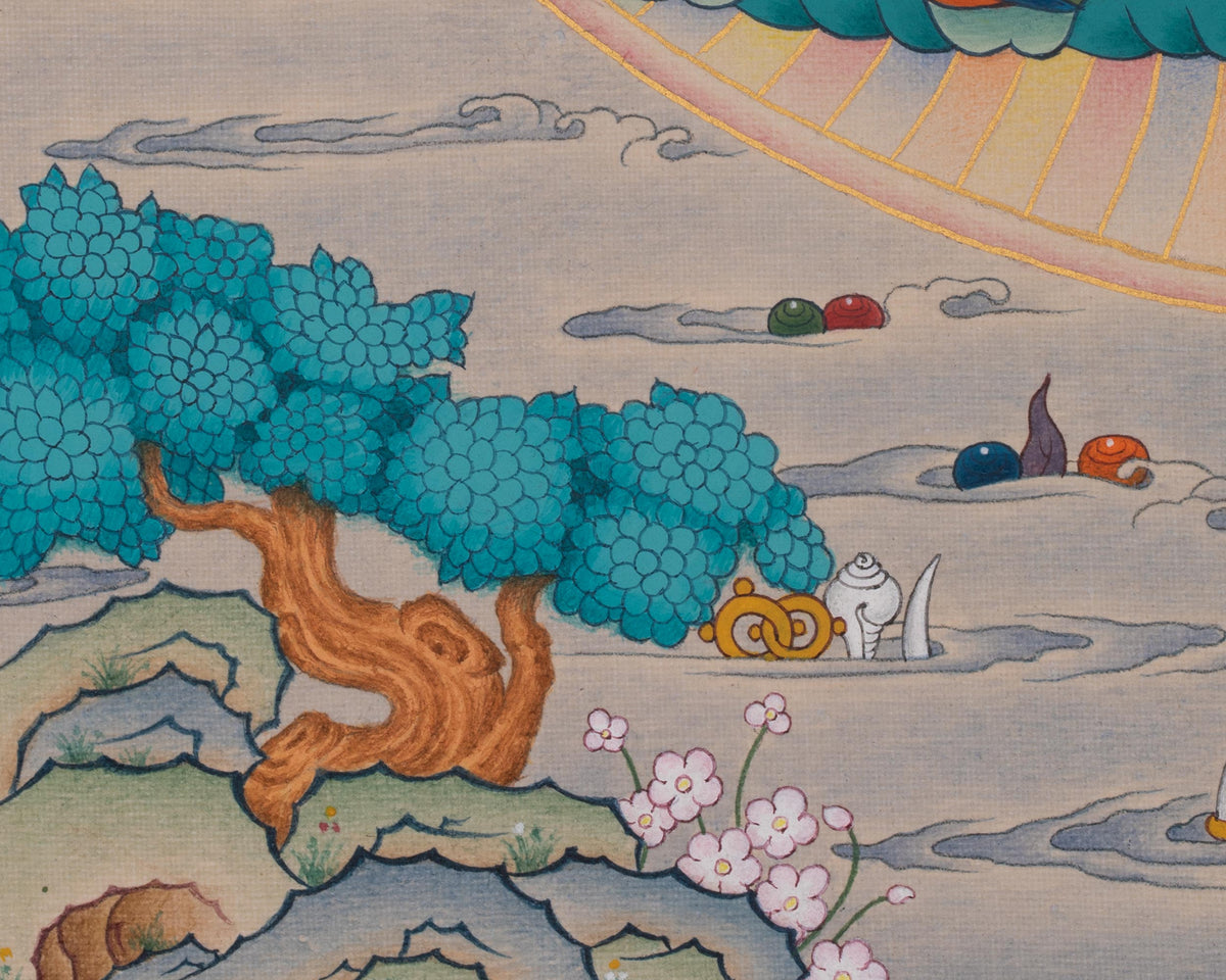 Samantabhadra Buddhist Thangka | Represents Primordial Wisdom and Reality