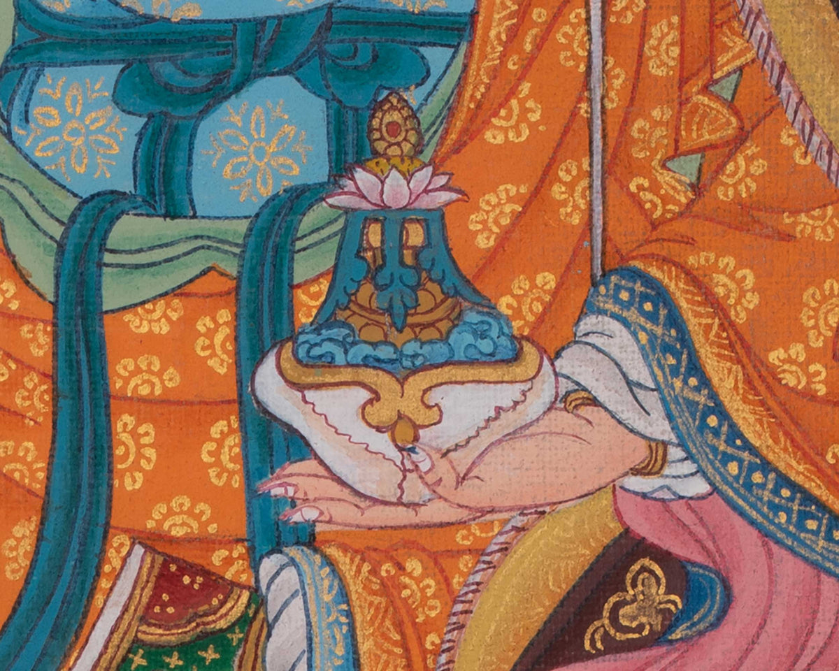 Guru Rinpoche Embodiment of Three Kayas Thangka | Padmasambhava Art