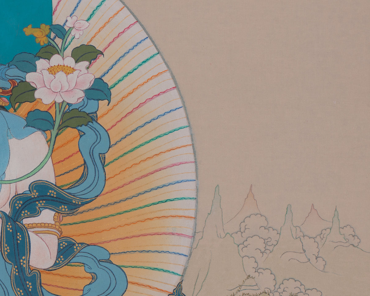 White Tara Compassionate Artwork | Sita Tara | Protection Goddess