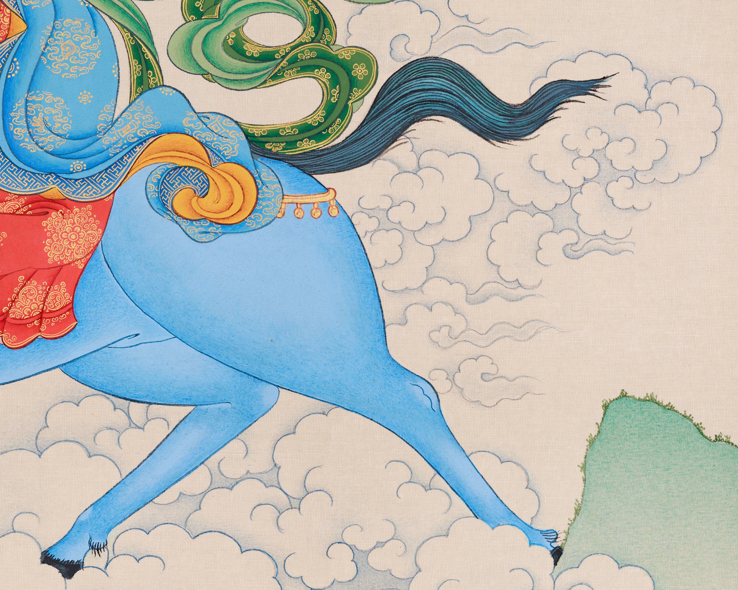 Dakini Achi Chokyi Drolma Thangka | The Founder of Drikung Kagyu