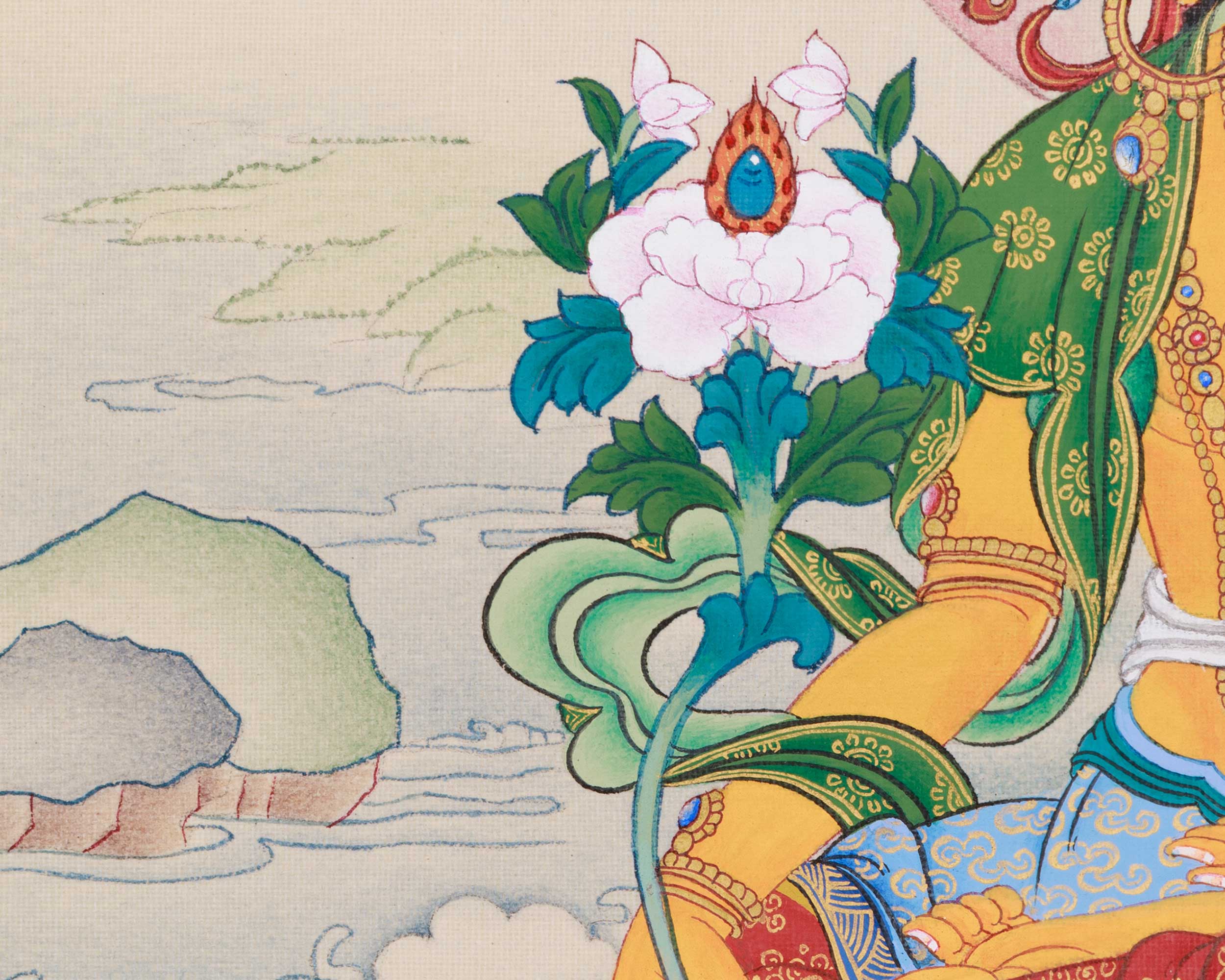 Kshitigarbha Artwork | The Bodhisattva of Compassion and Protector of Souls