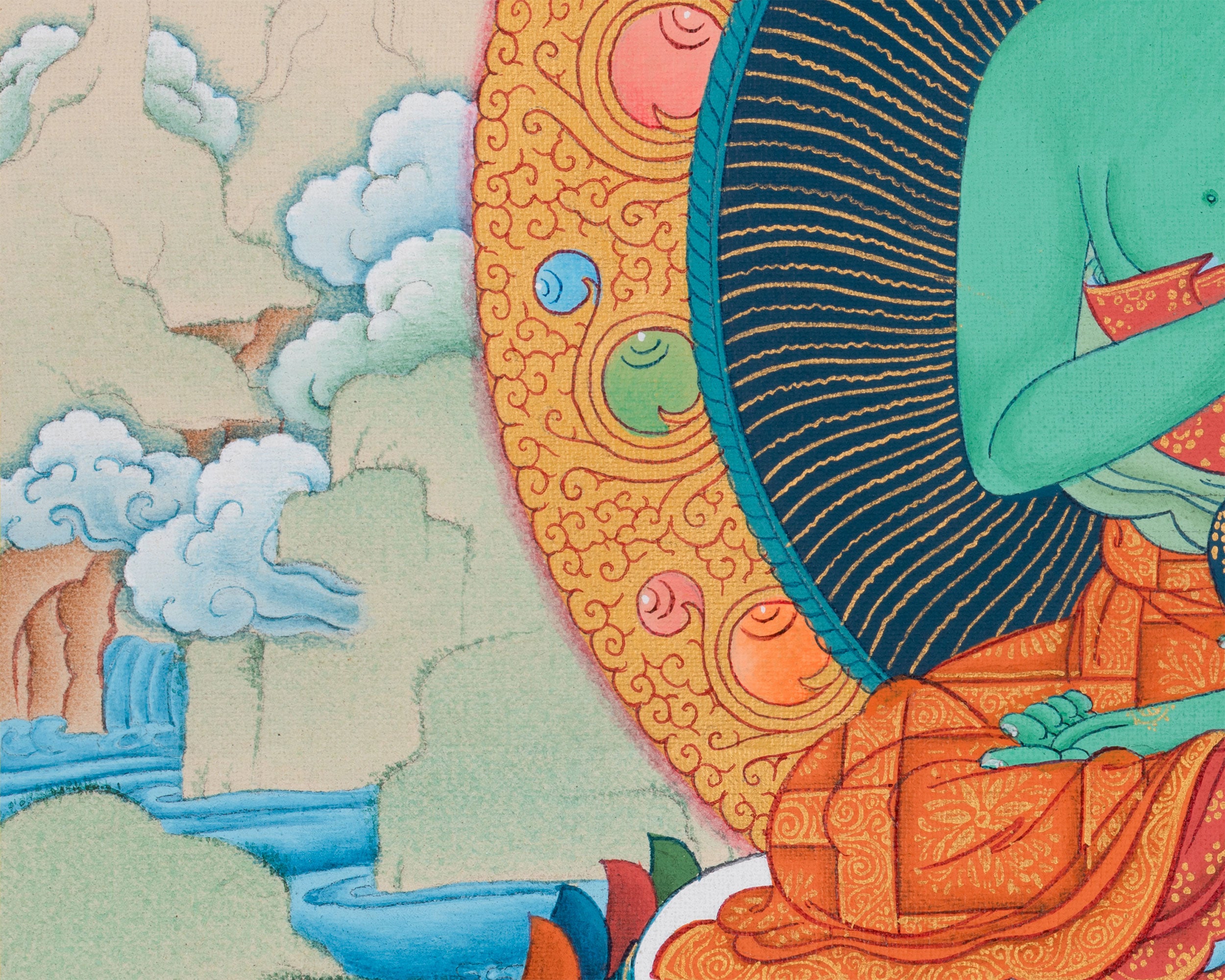 Buddha Amoghasiddhi Print | Tibetan Buddhist Art | High-Quality Giclee Print