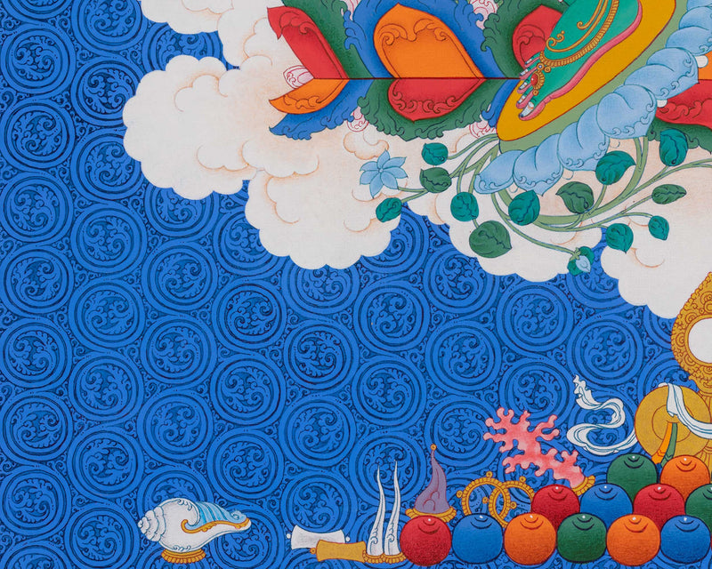 Exceptional Green Tara Thangka from Enlightenment Studio