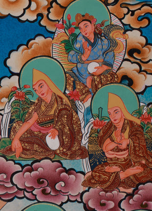 Standing Guru Rinpoche Thangka | Embodiment of Wisdom, Power, and Protection