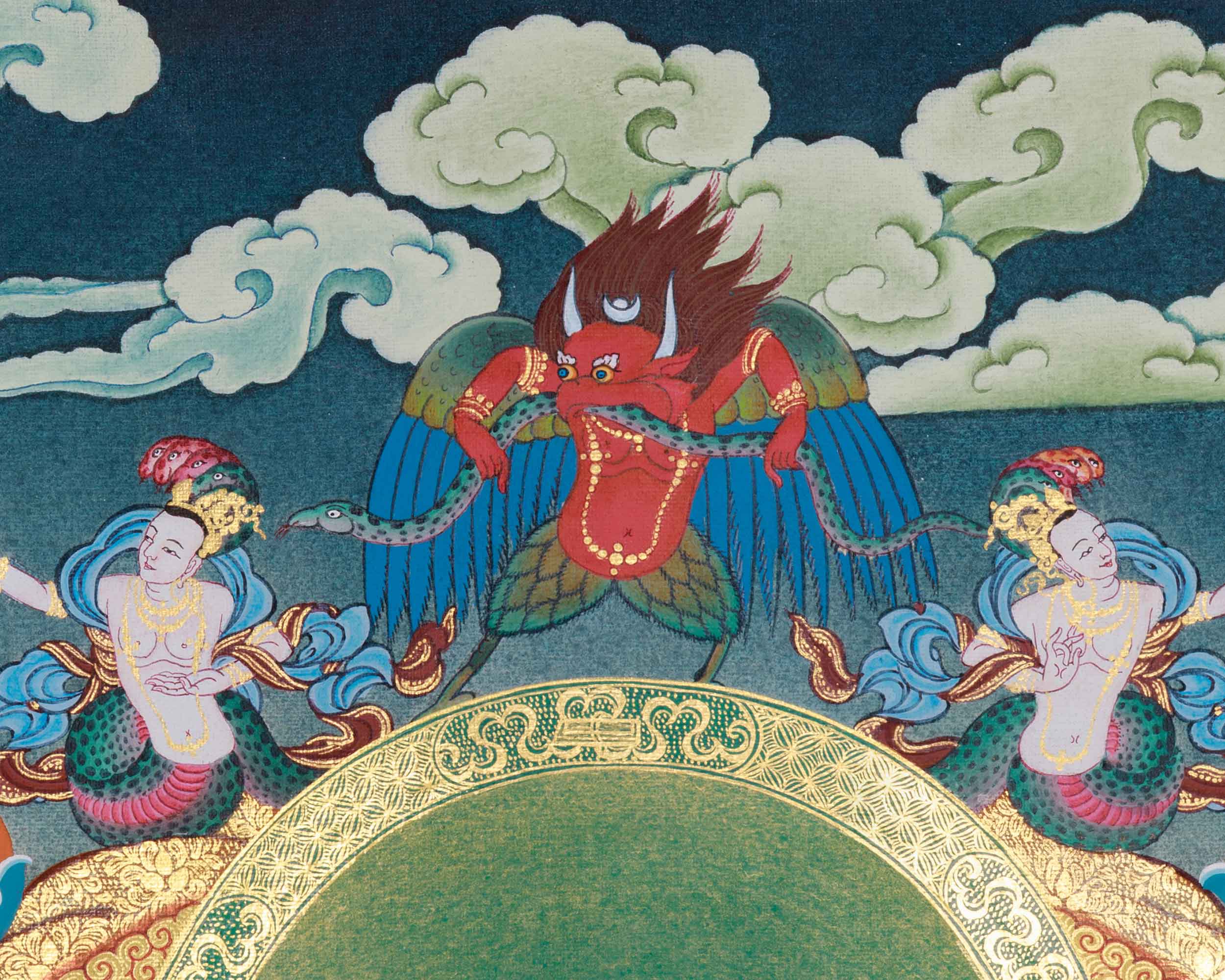 Shakyamuni Buddha and His Two Disciples | High-Quality Canvas Print