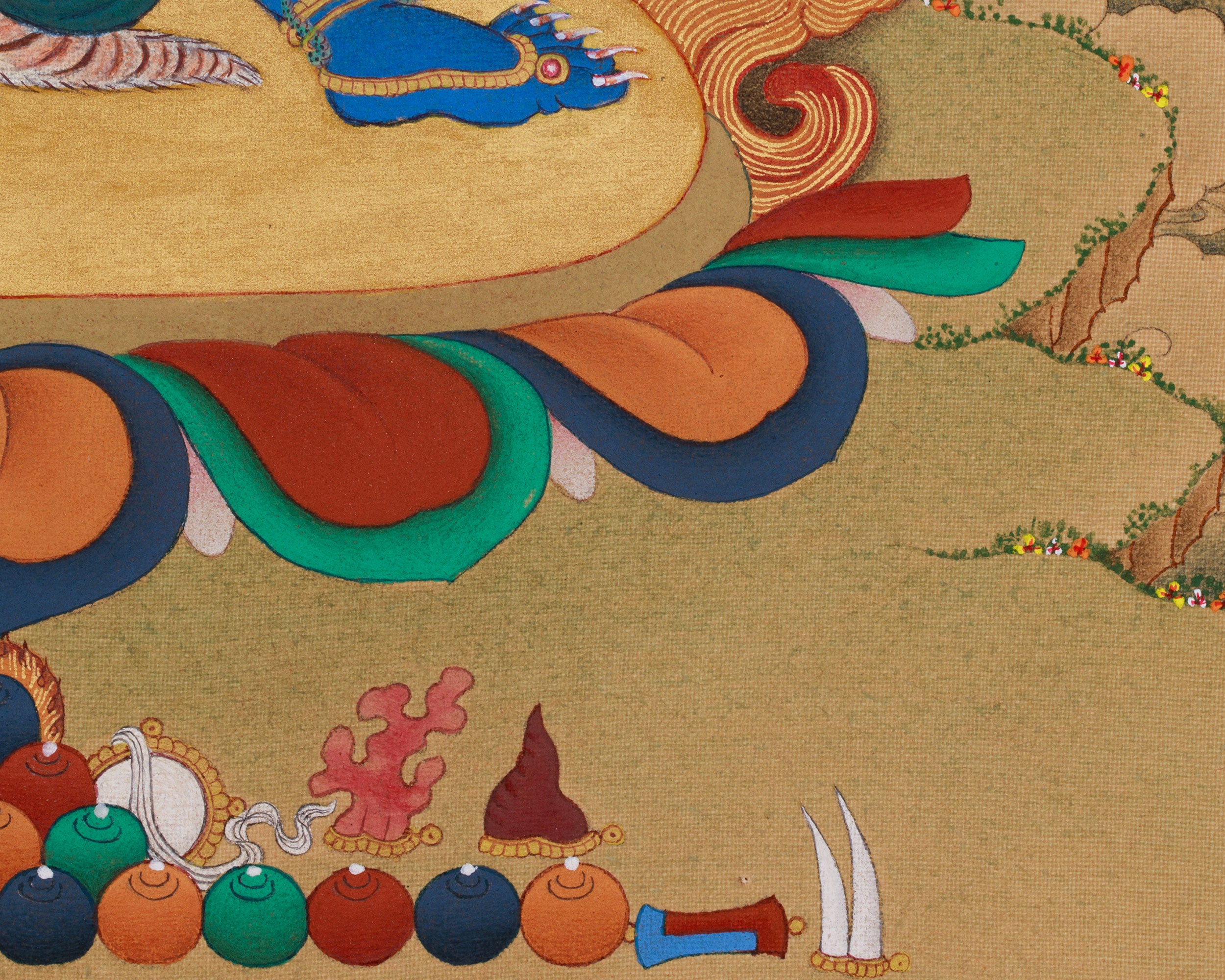 Wrathful Vajrapani Artwork | Guardian Deity of Tibetan Buddhism