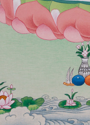 Beautiful Yeshe Tsogyel Thangka | Consort of Guru Padmasambhava