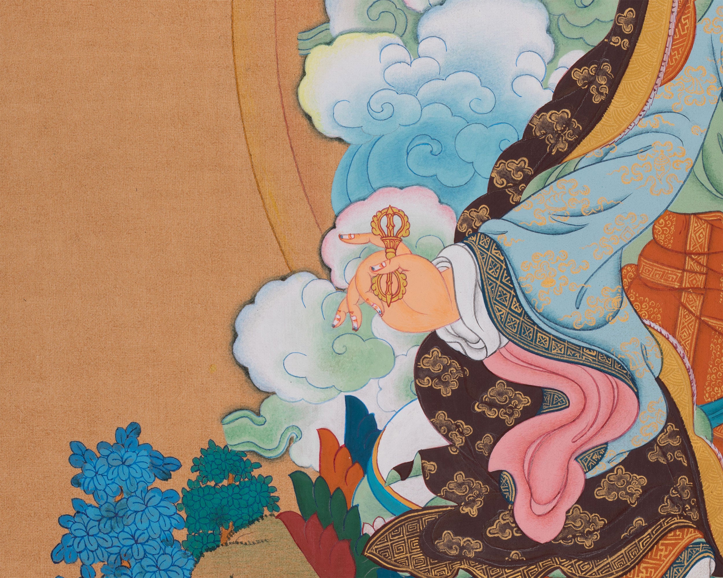 Tantric Guru Padmasambhava Thangka | Sacred Symbol of Wisdom and Transformation