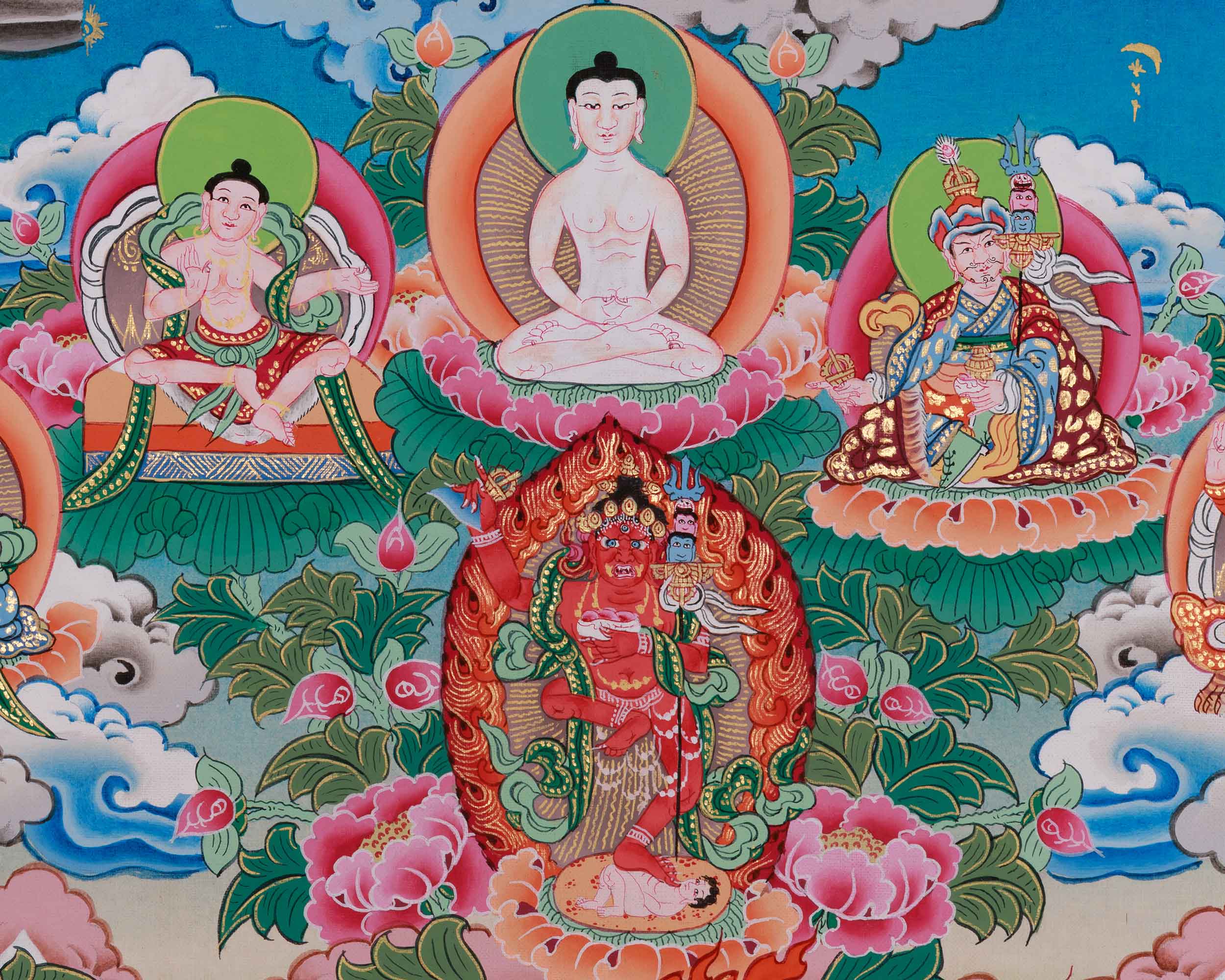 Dakini Troma Nagmo Painting | Black Wrathful Mother | Wrathful Manifestation of Vajrayogini