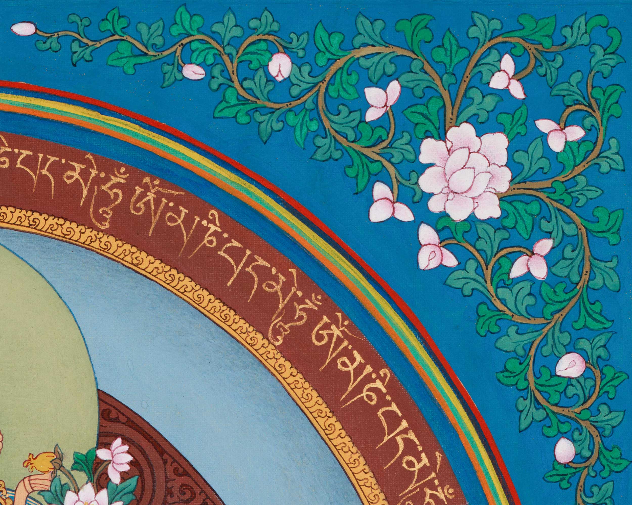 A Unique Depiction of Bodhisattva of Mercy Chenrezig | Sacred Mandala of Infinite Compassion