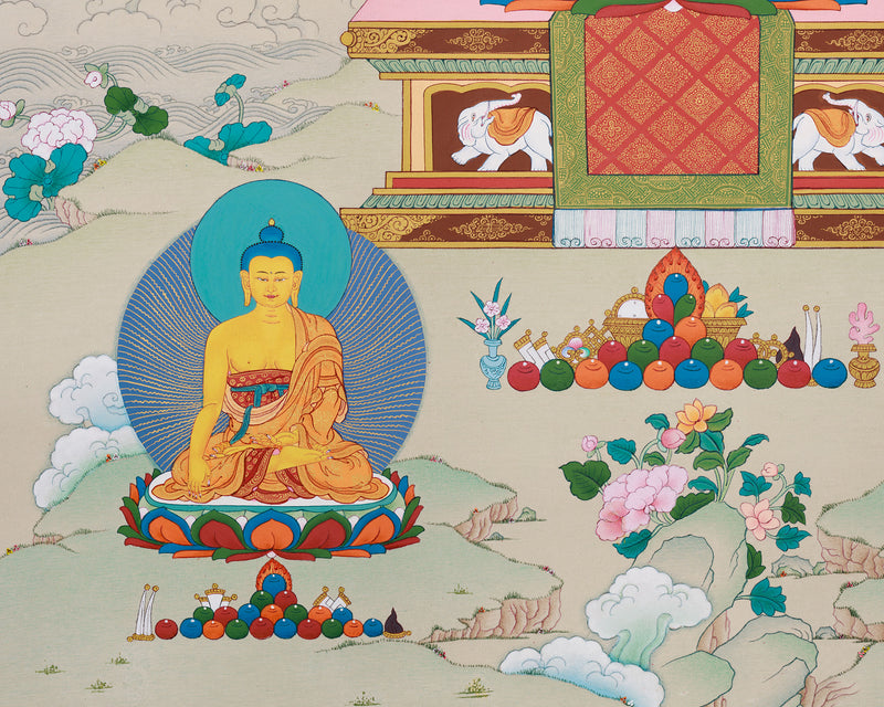 8 Medicine Buddha Thangka | Sacred Assembly of Healing Deities