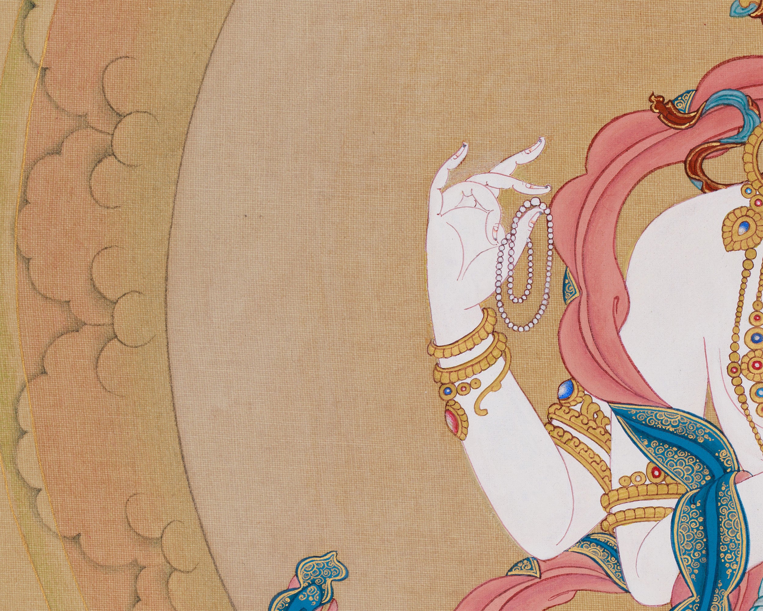 Compassion Buddha Avalokiteshvara Thangka | A Sacred Masterpiece of Infinite Mercy
