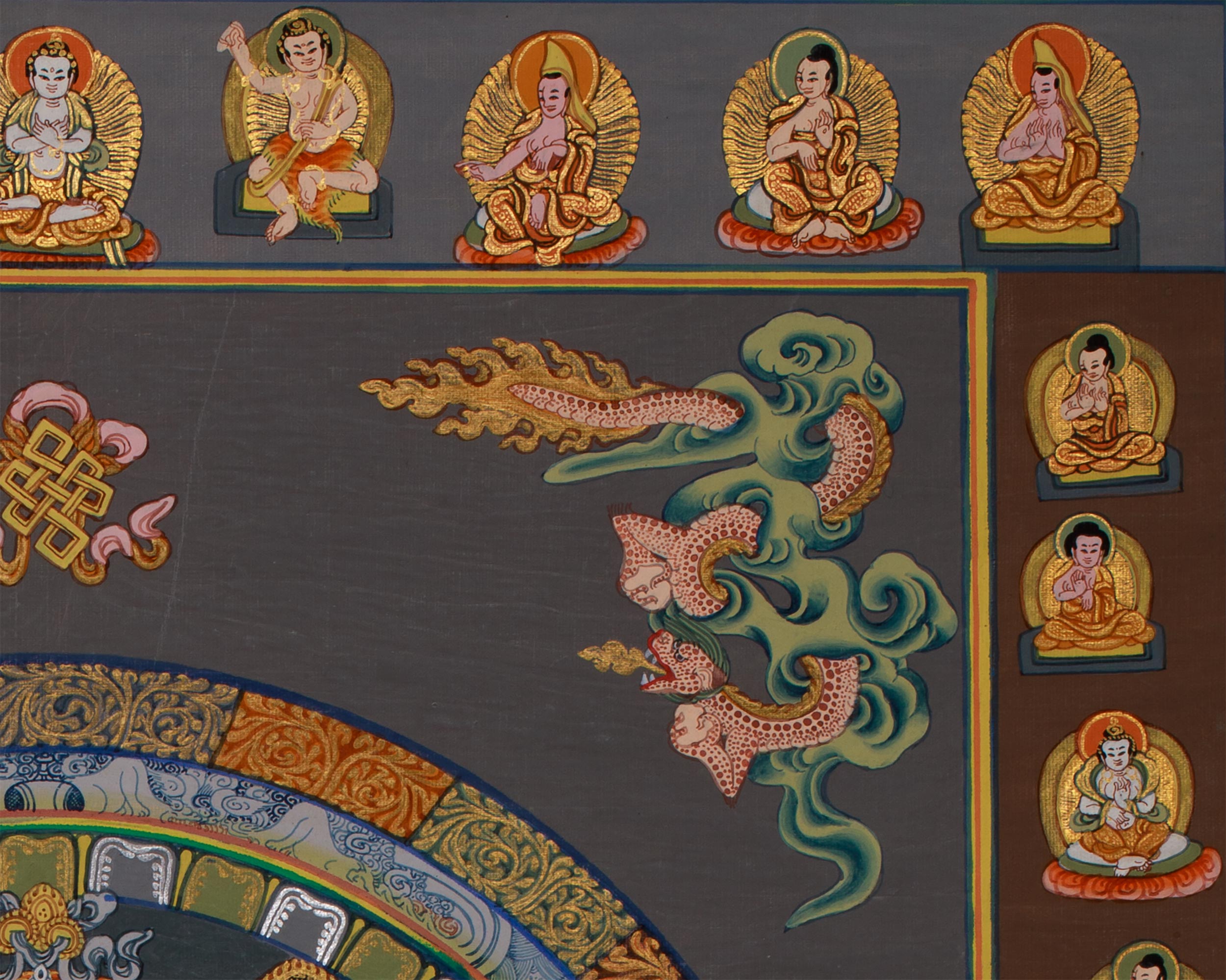 Vintage Buddha Mandala Painting | Symbol of Enlightenment and Harmony