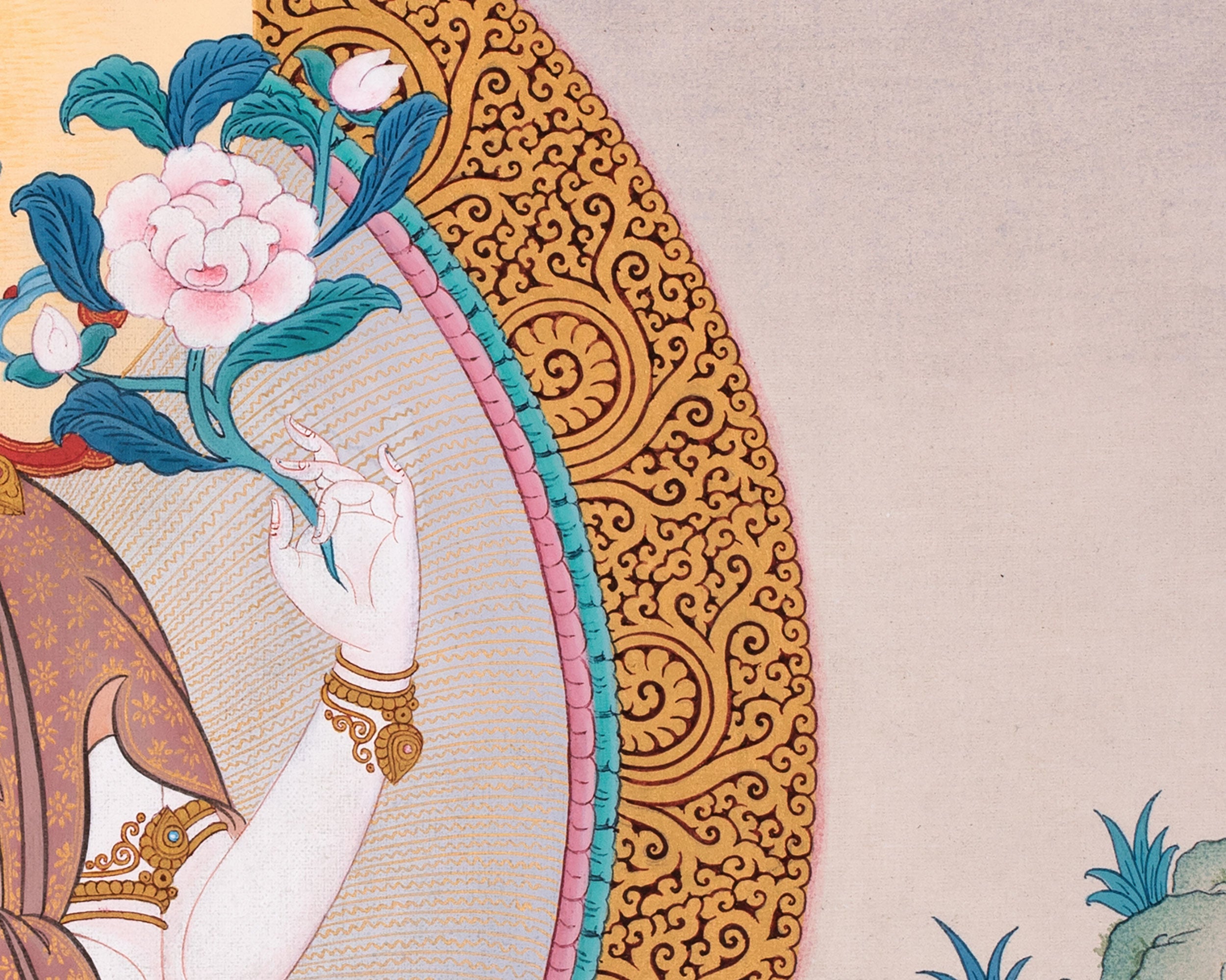 Four-Armed Chenrezig Buddha Print | Avalokiteshvara Artwork