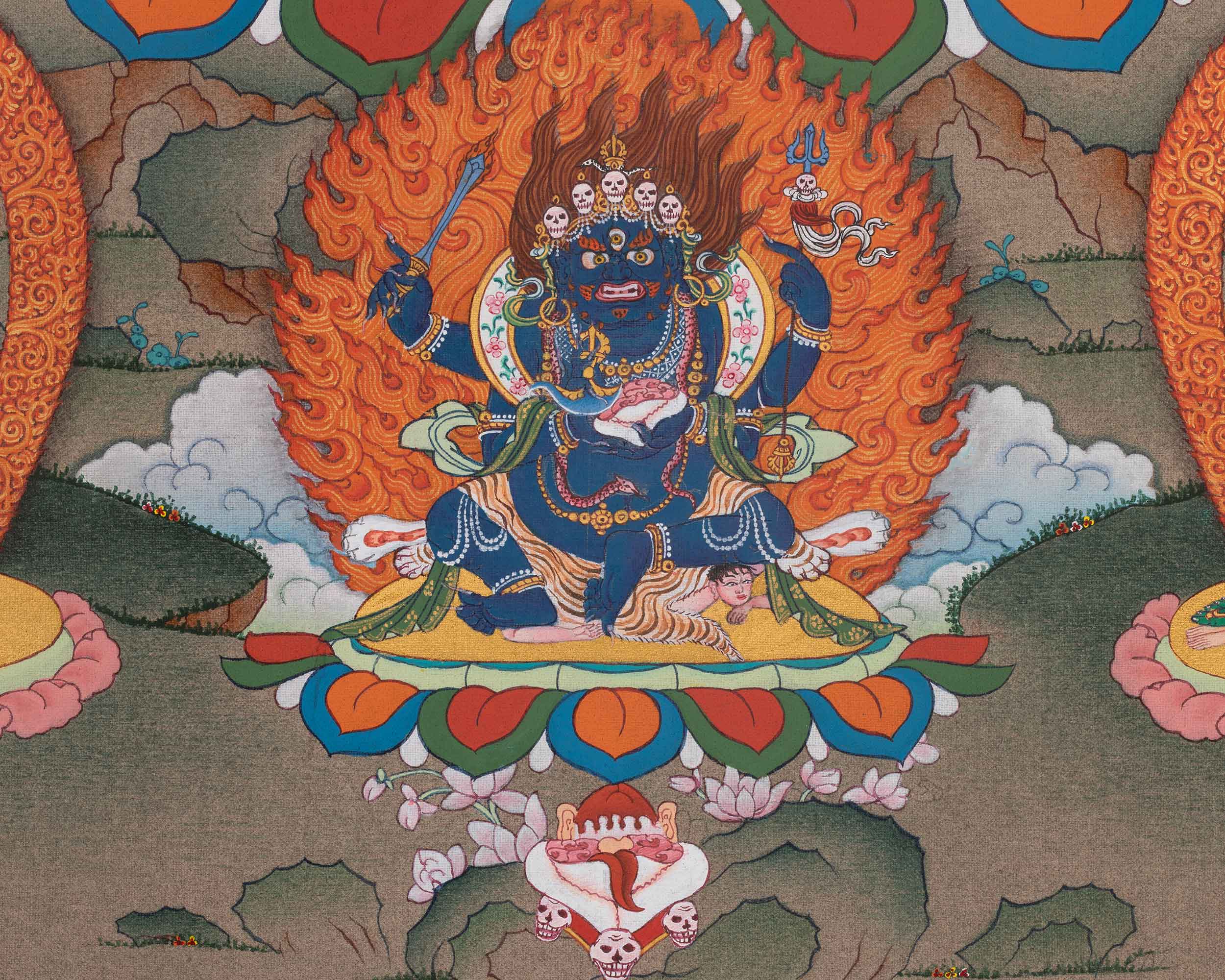 Chakrasamvara Tibetan Thangka | Tantric Deity | Inseparable Union of Compassion