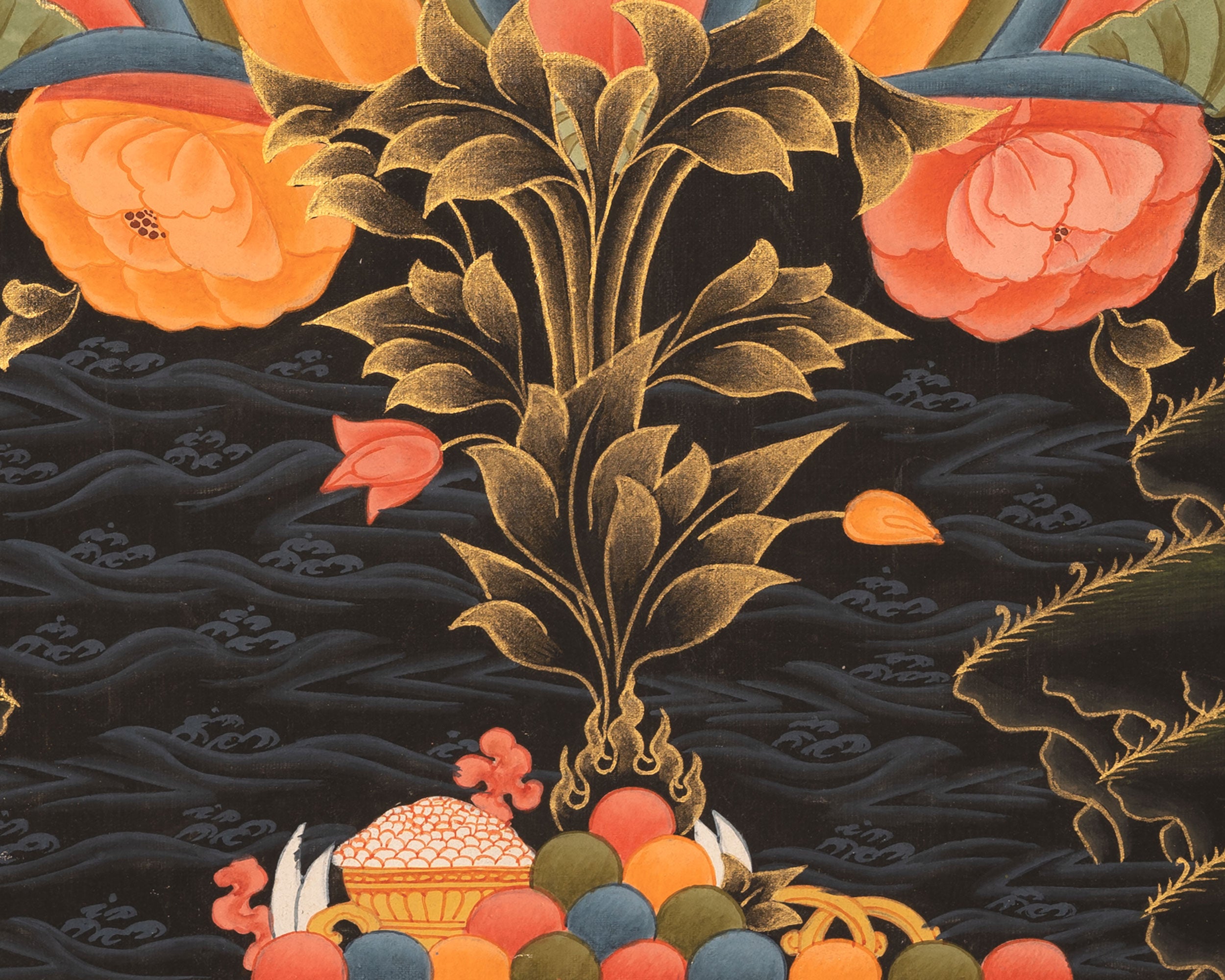 Four Armed Chenrezig Thangka | Tibetan Avalokiteshvara of compassion