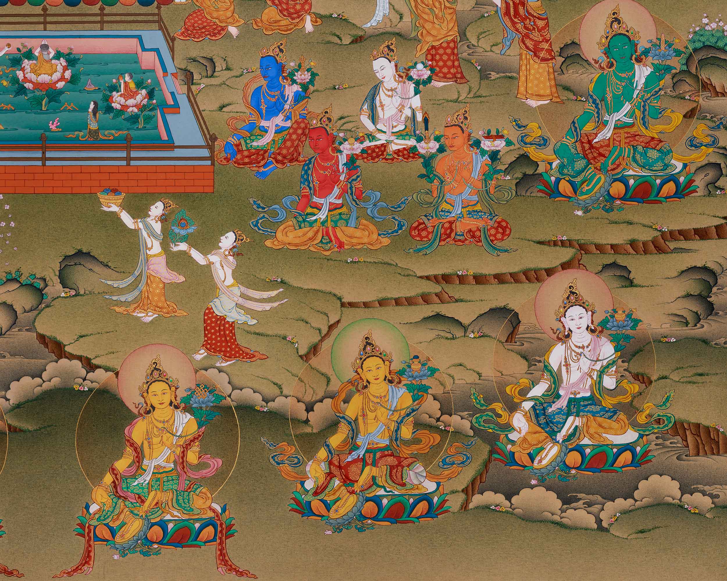 21 Tara Thangka | A Sacred Depiction of Tara's Blessings and Spiritual Power