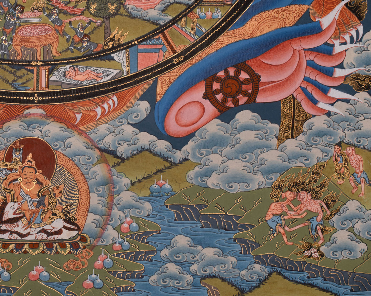 Wheel Of Life Thangka Art | Buddha’s Teachings on Life, Death, and Rebirth