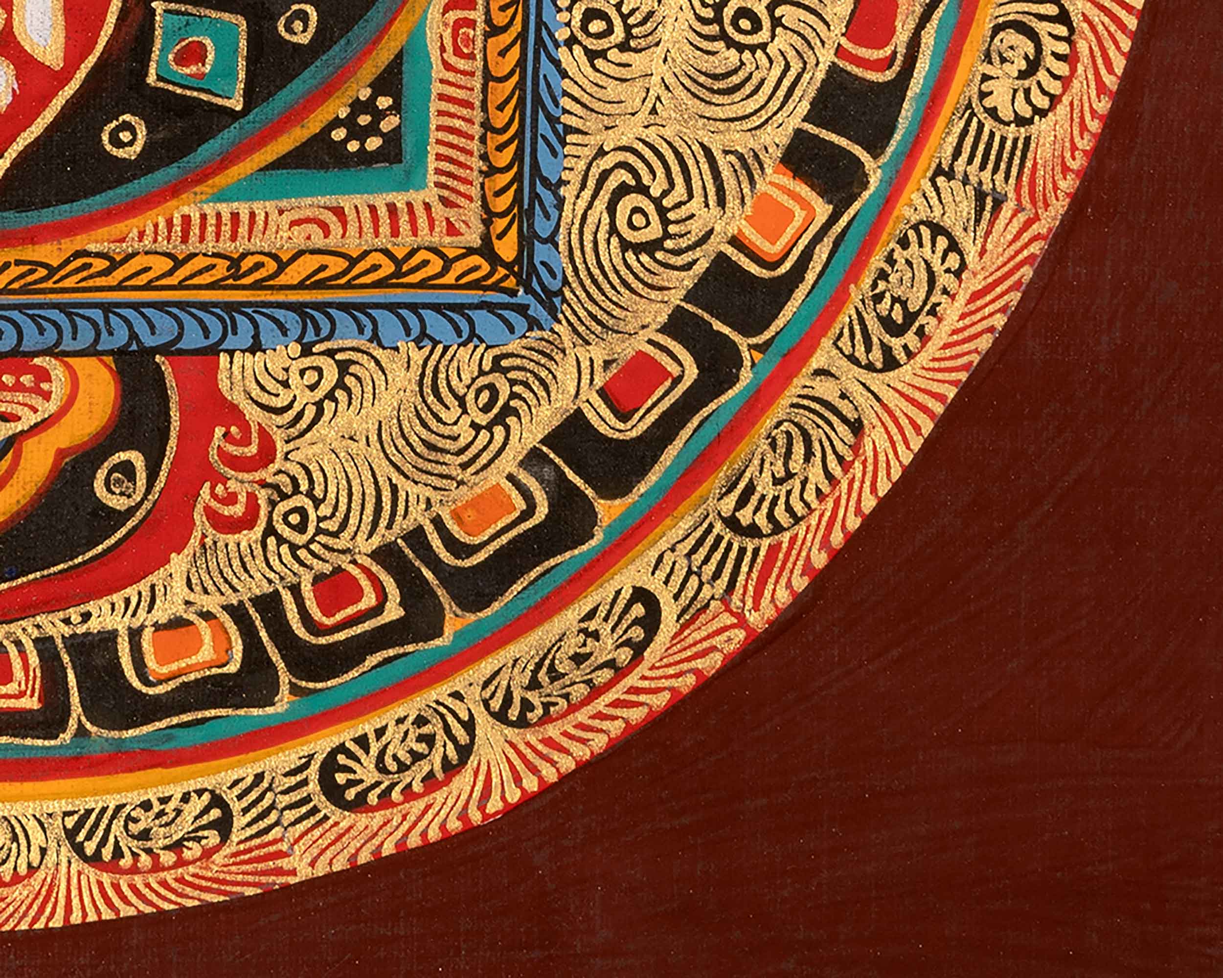 Traditional Mantra Mandala | Spiritual Symbolism for Enlightenment