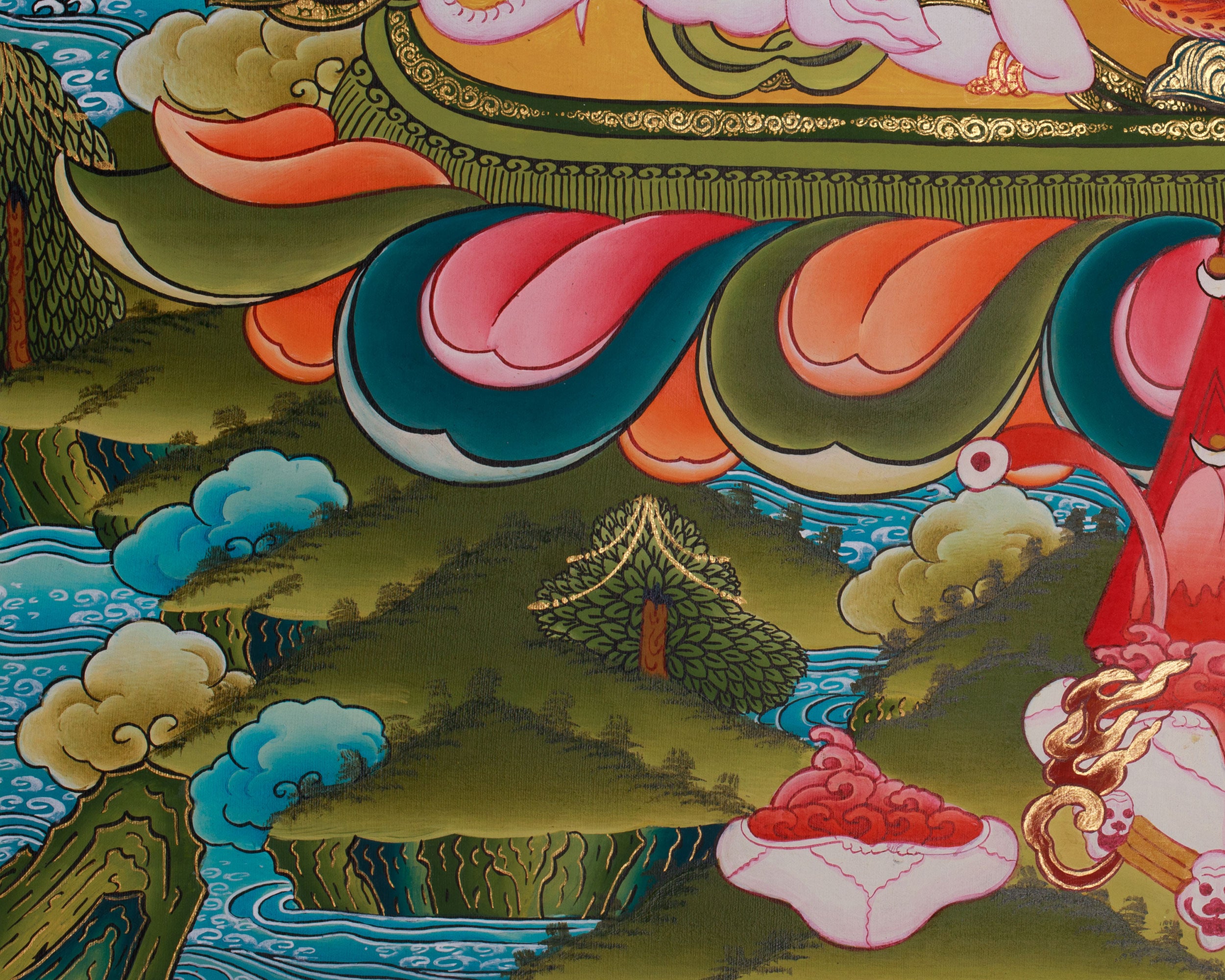 Fierce Six Armed Mahakala | Buddhist Protector Deity Thangka