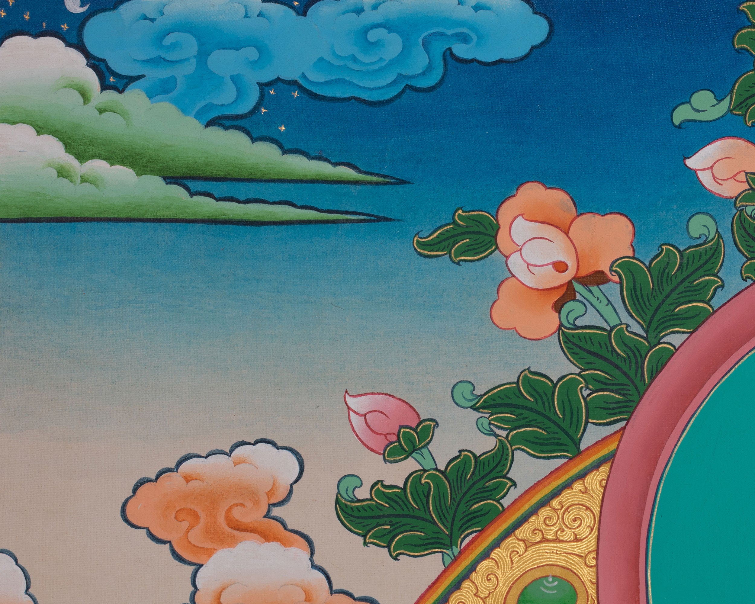 Female Bodhisattva White Tara Thangka | Symbol of Compassion and Long Life