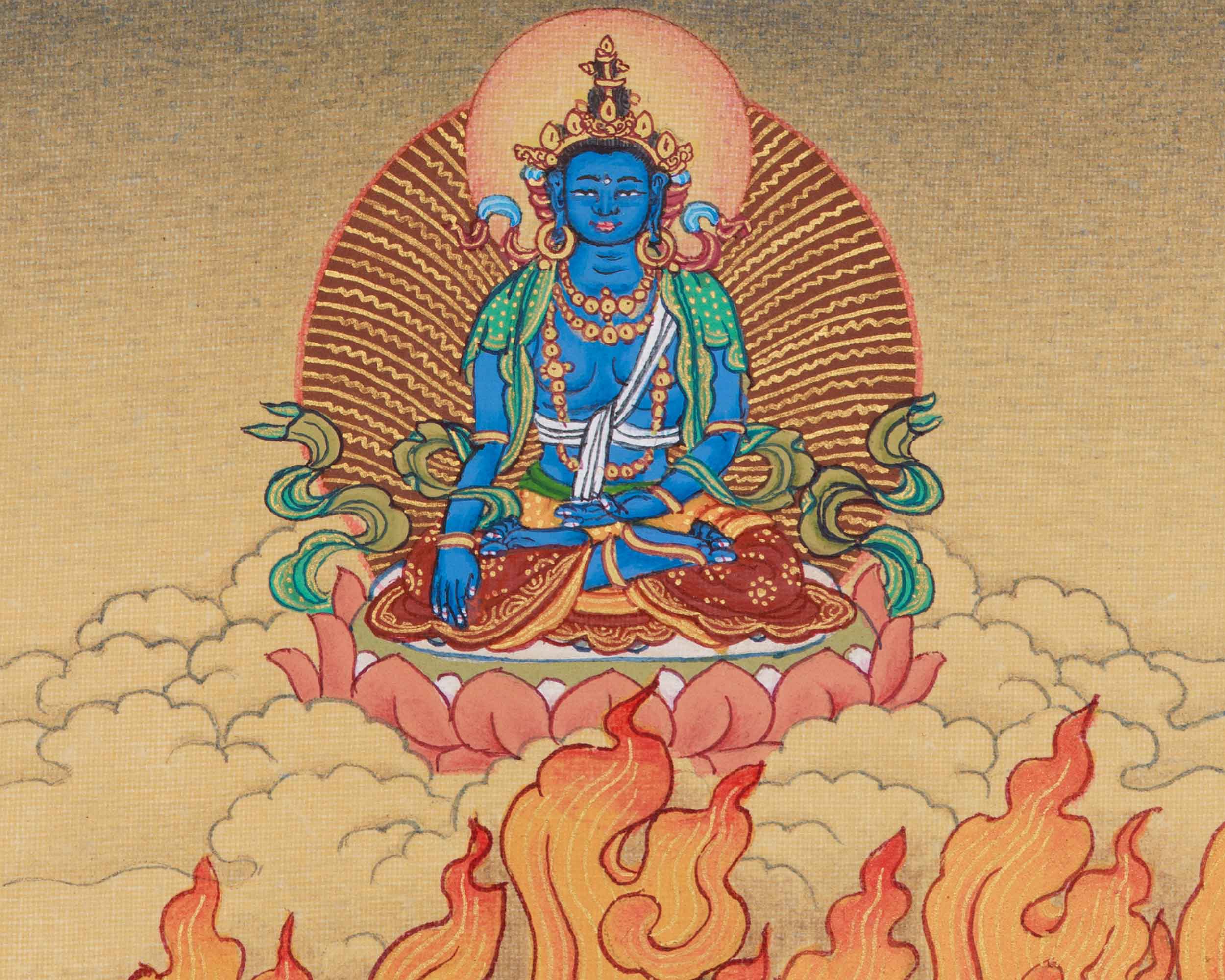 Four-Armed Butadamara Vajrapani | Destroyer of Ignorance | Buddhist Guardian Deity