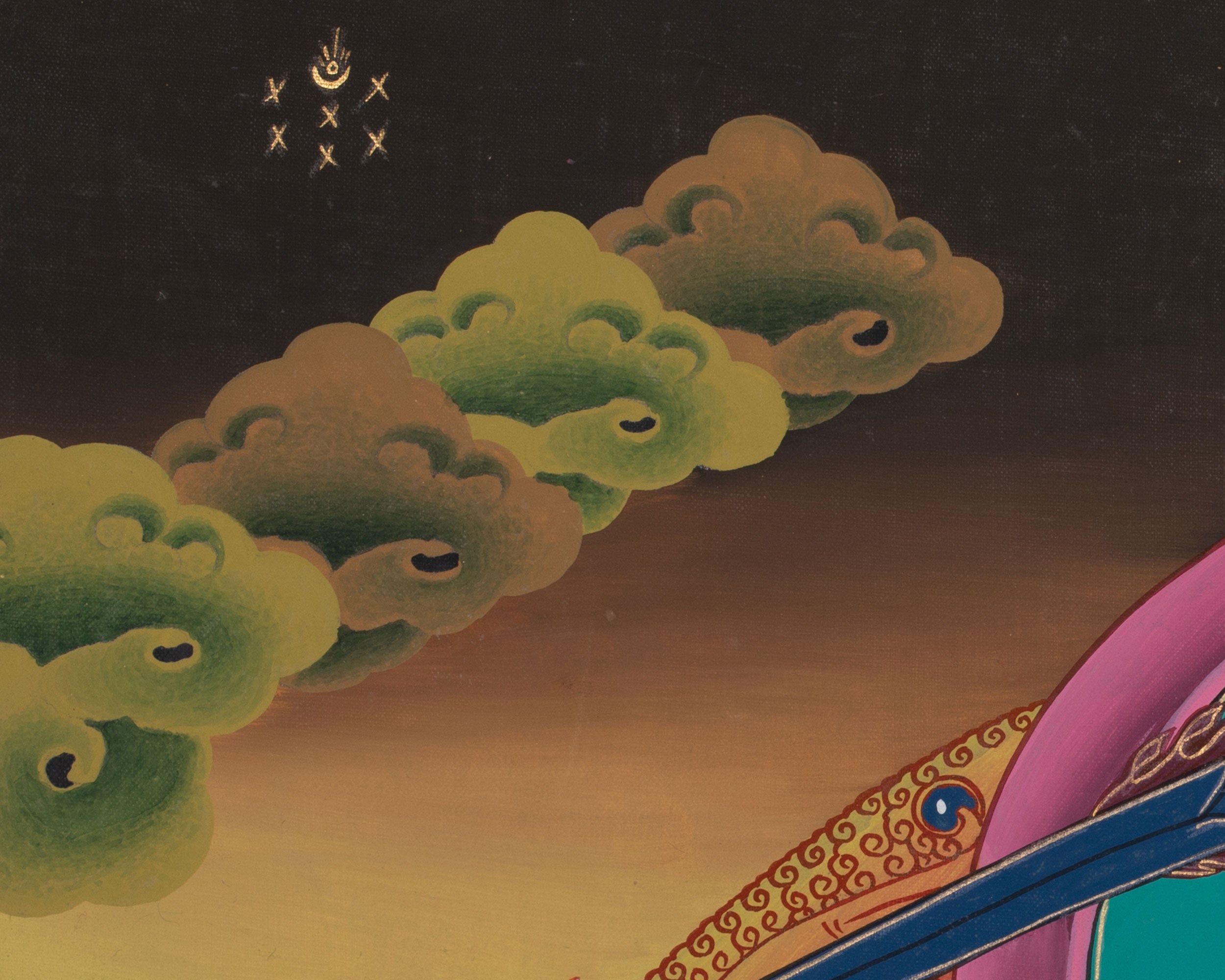 Manjushri Wisdom Thangka | Tibetan Buddha of Knowledge