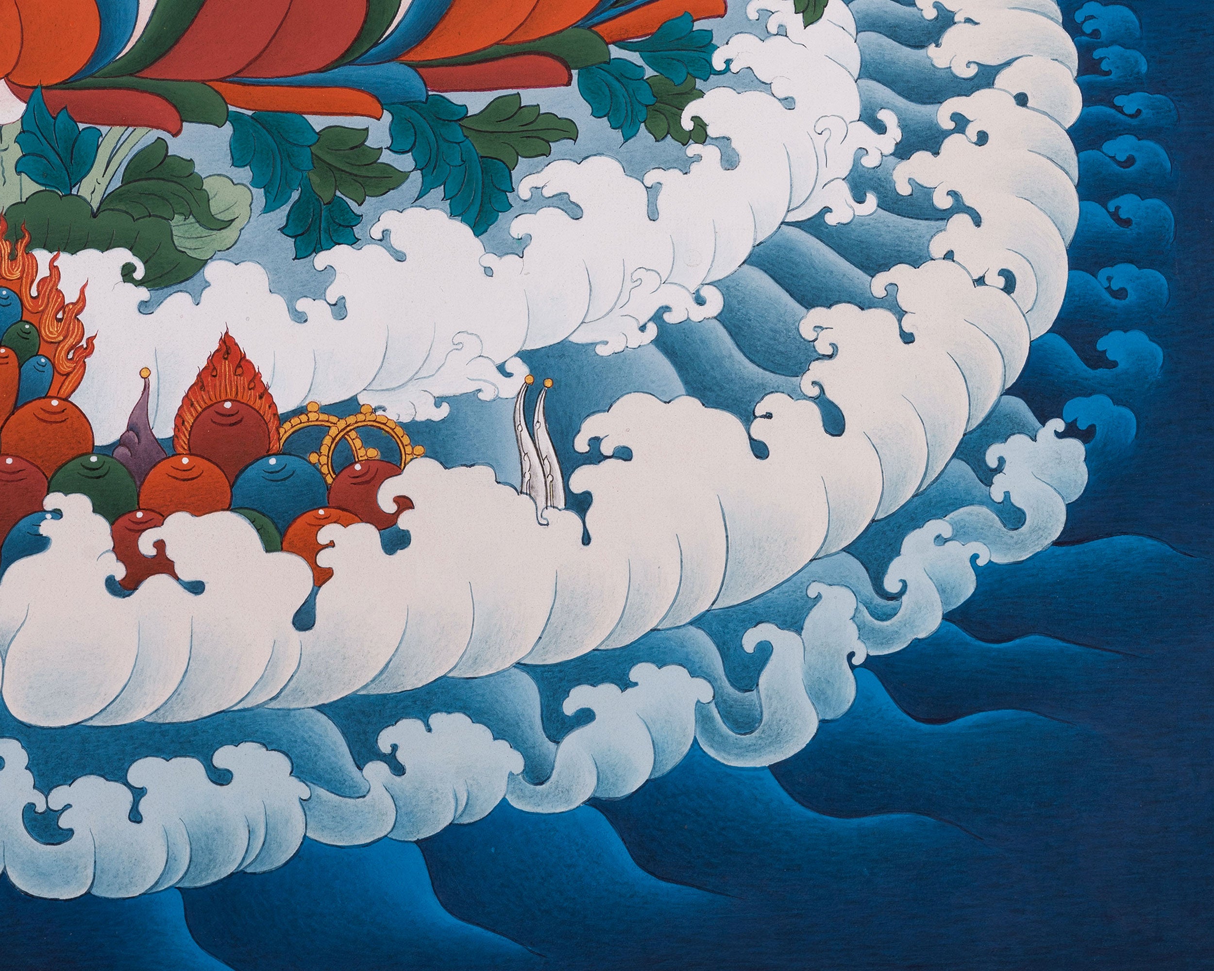 Manjushri: The Buddha of Wisdom | Traditional Karma Gadri Style